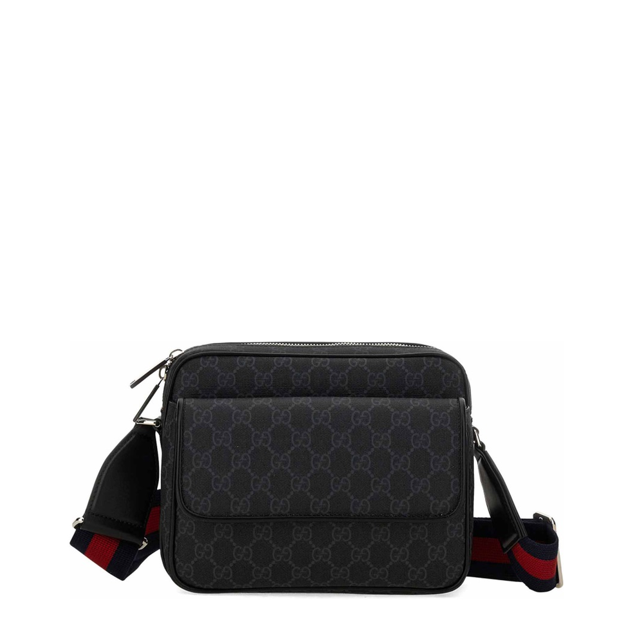 GG Black Small Leather Crossbody Bags - Black - Image 1