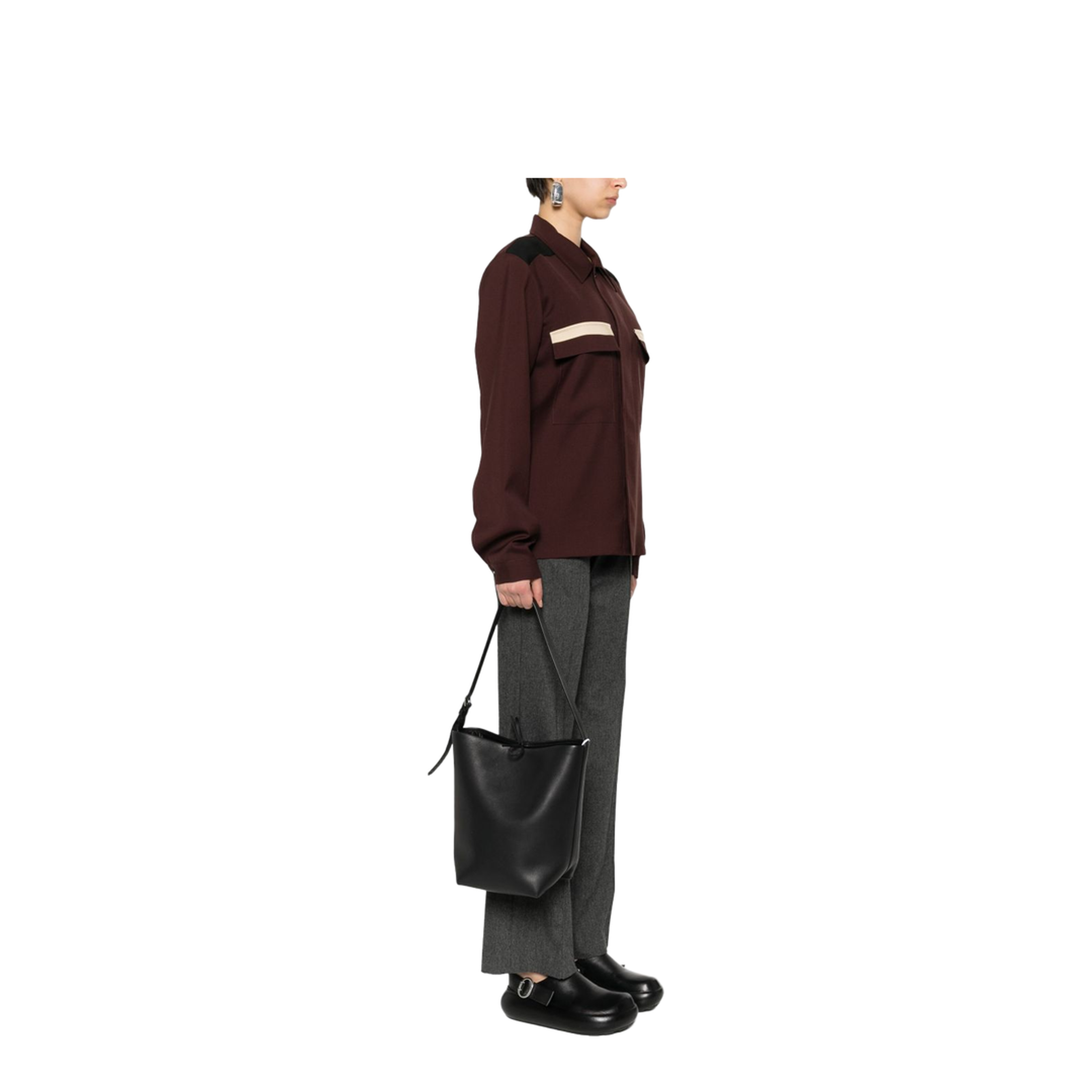 Park Tote Belt Medium Calfskin Tote - Black - Image 5