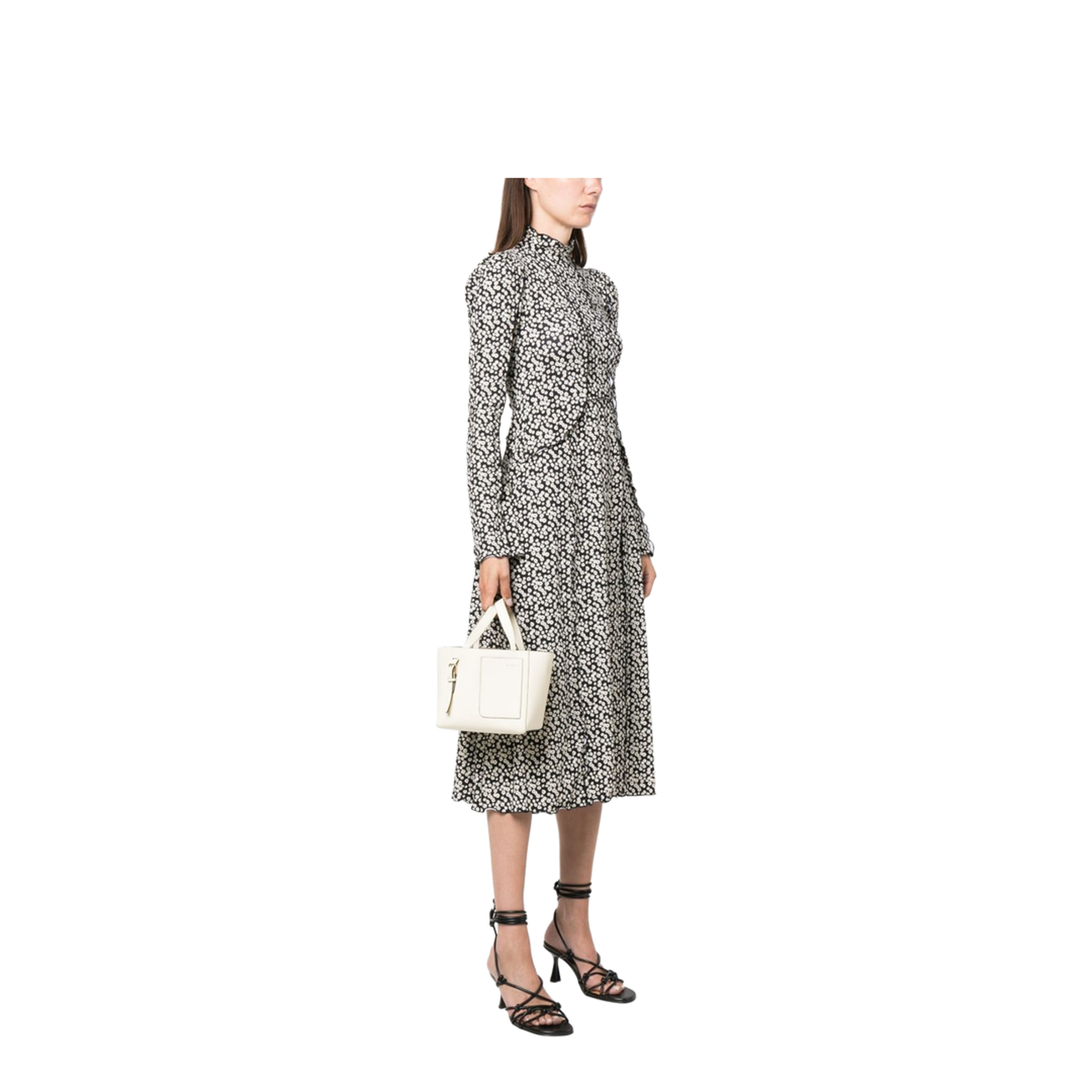 Soft Bucket Micro Calfskin Bucket Bag - Pergamena White - Image 4