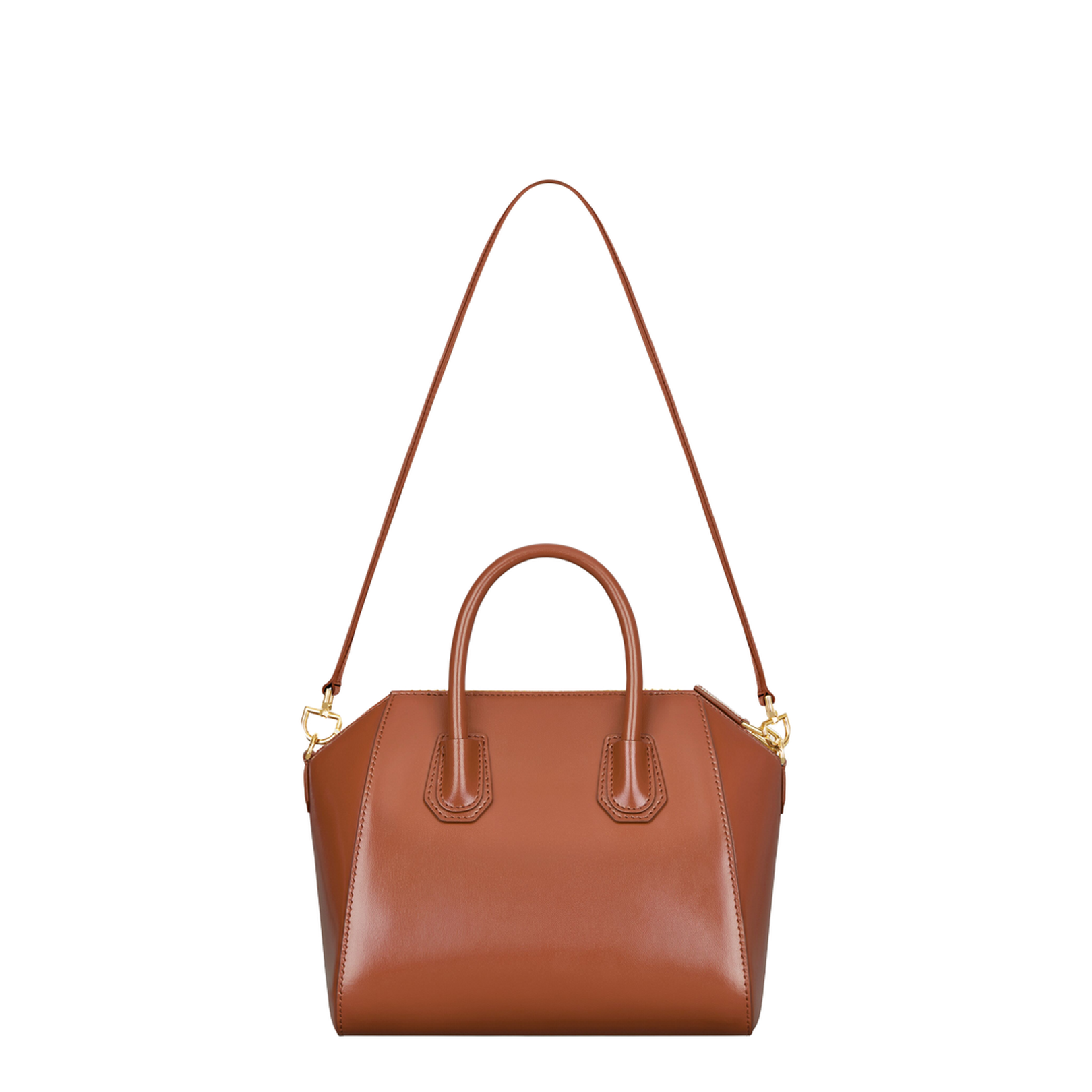 Zipper Closure Tote Bag with Adjustable and Removable Leather Strap - Image 2