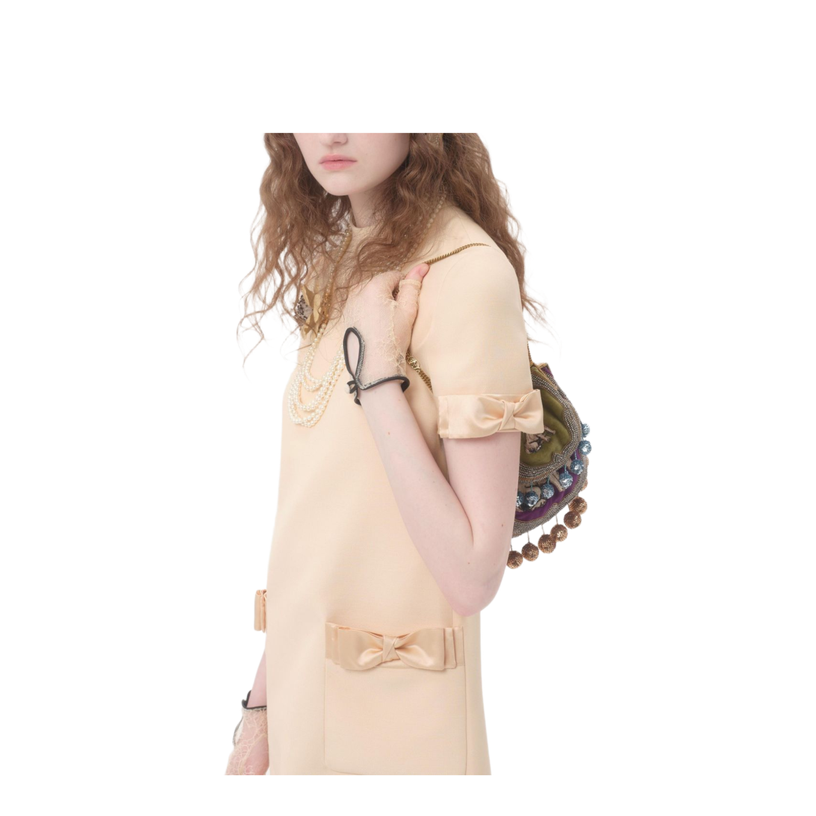 Wool and Silk Short Dress - Image 2