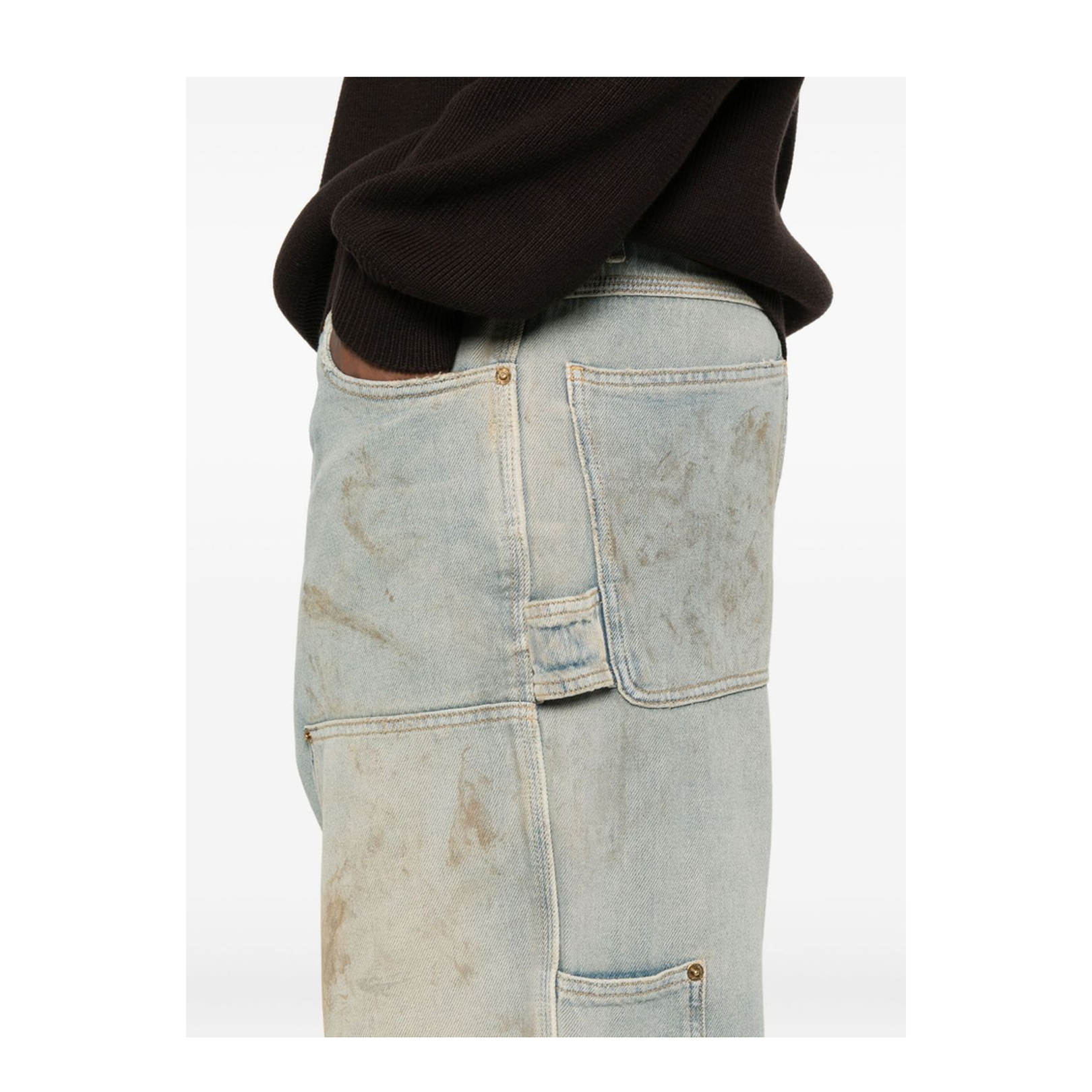 Destroyed Denim Cotton Jeans - Image 5