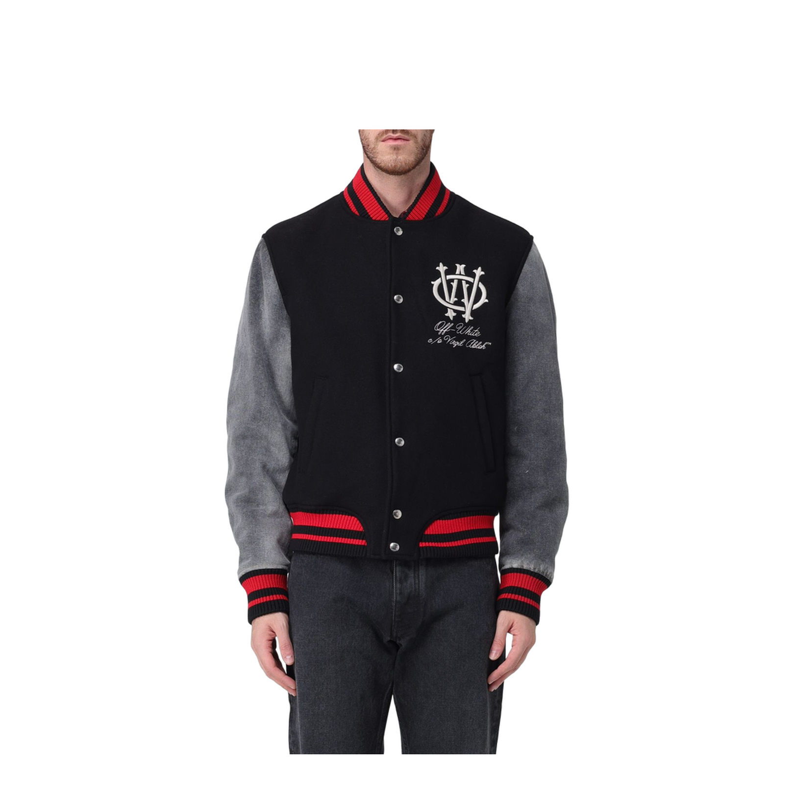 Gothic Ow Wool Varsity Jacket - Image 1