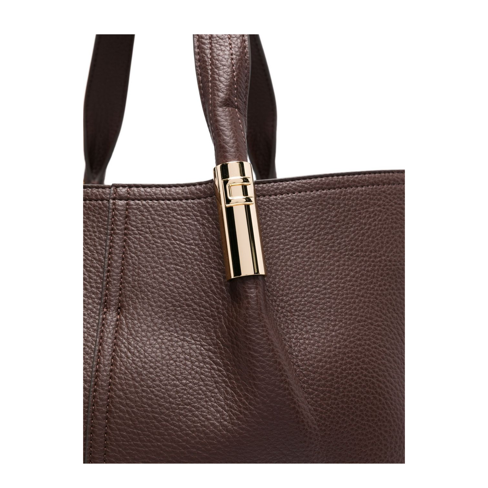 Logo Details Large Polyester-Polyurethane Tote Bag - Brown sugar - Image 3