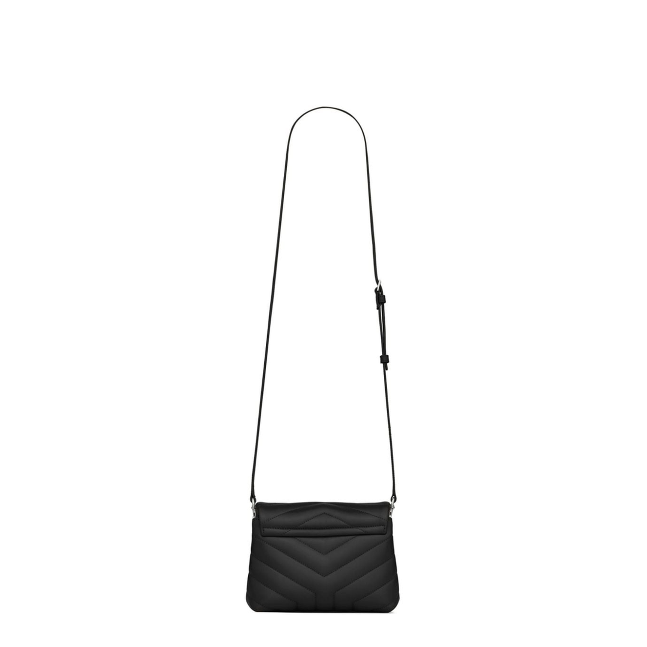 Loulou Mini Lambskin Crossbody Bags - Black - Image 4