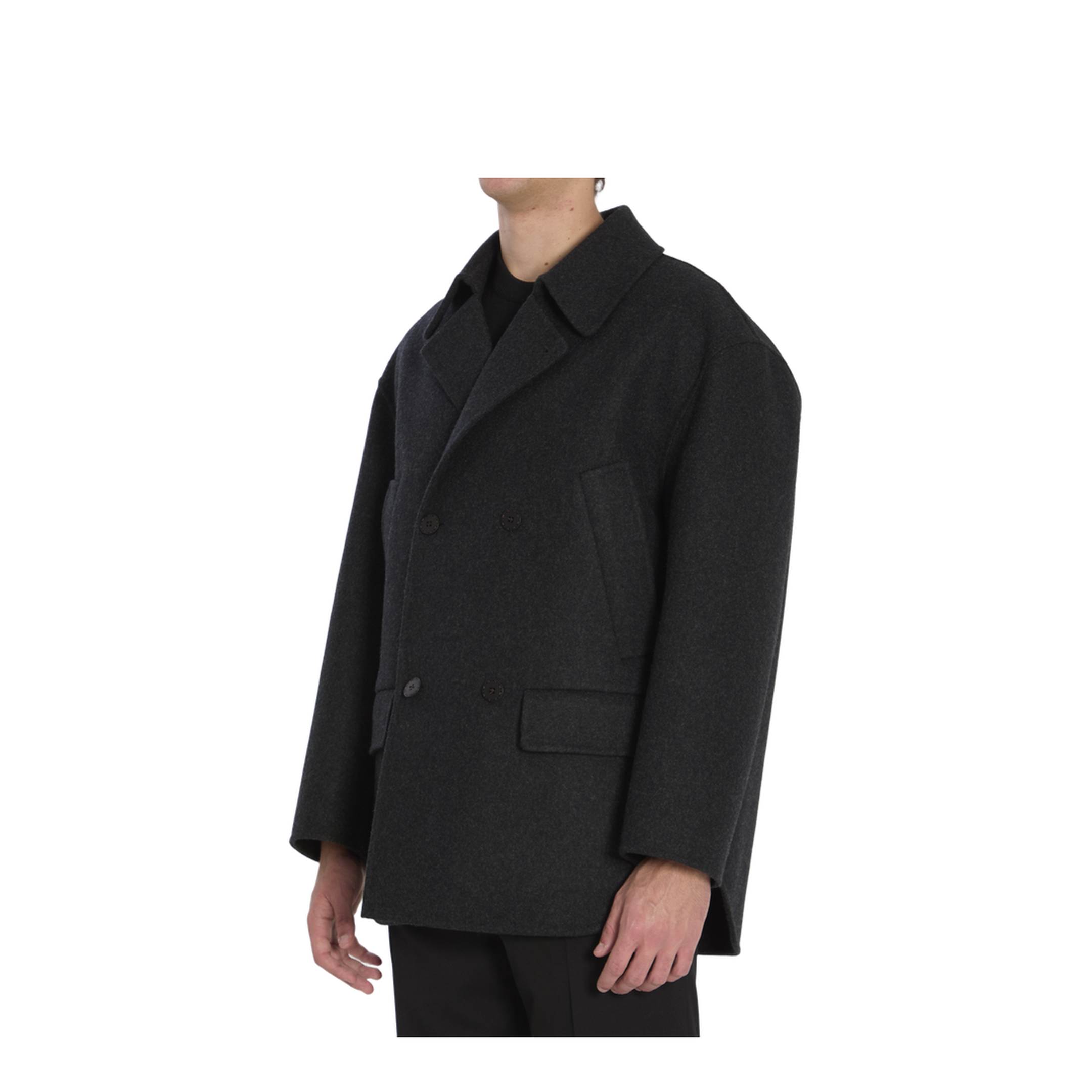 Coat Wool Black - Image 2
