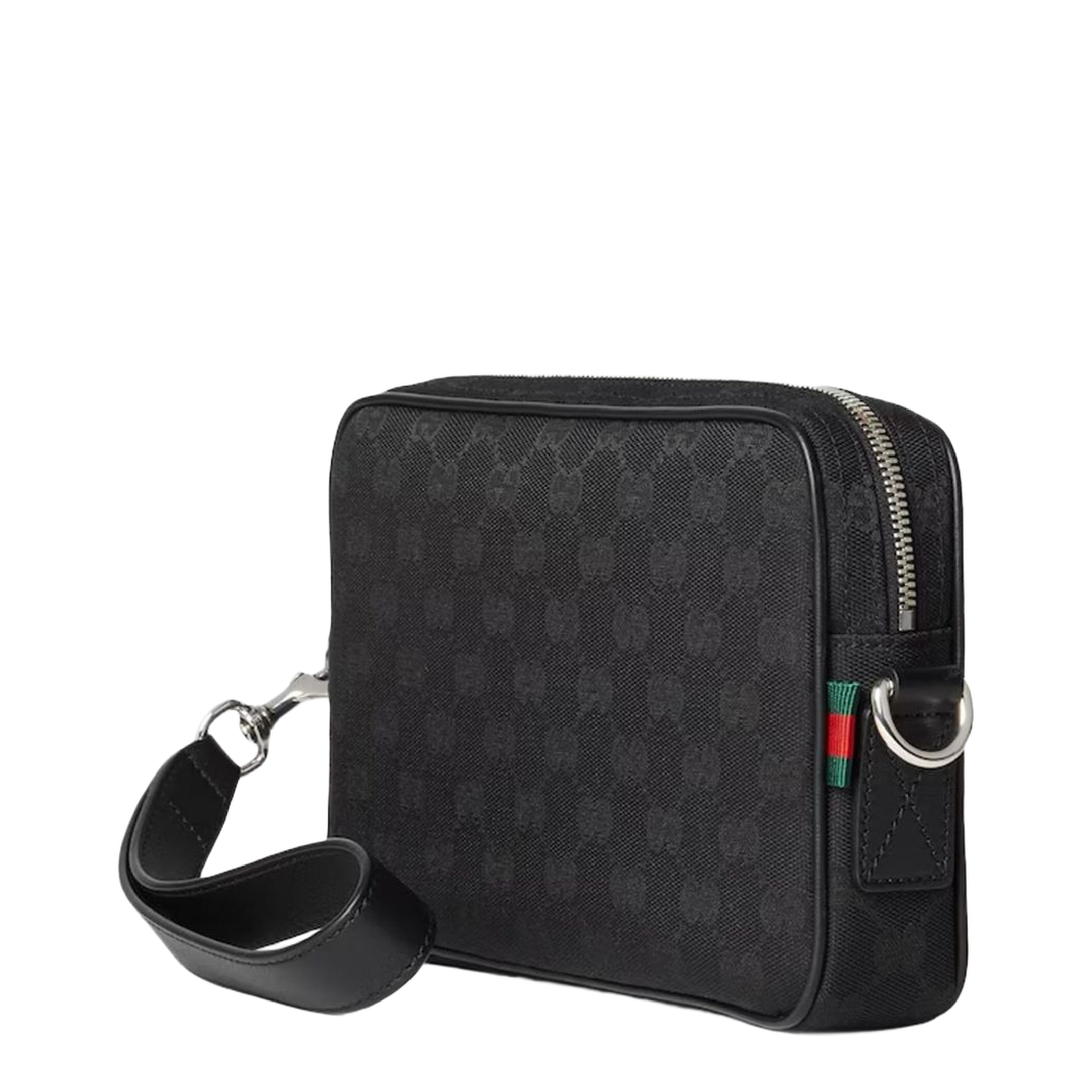 Small Canvas Crossbody - Black - Image 3