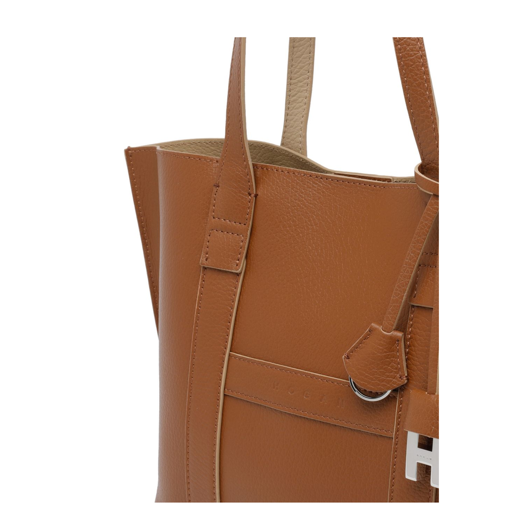 Medium Calfskin Bag - Brown Leather - Image 2