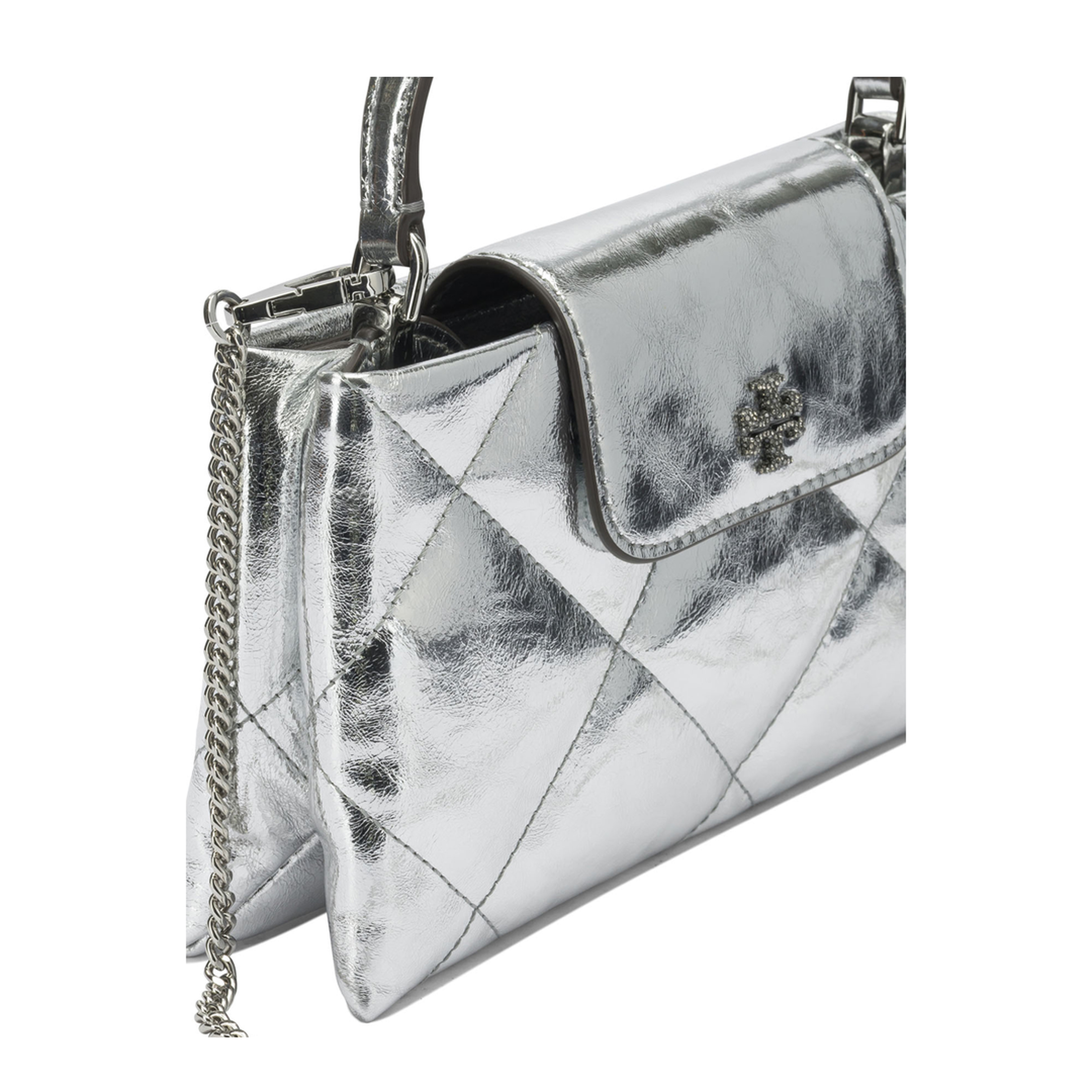 Mini Kira Diamond-Quilted Tote Bag - Image 4