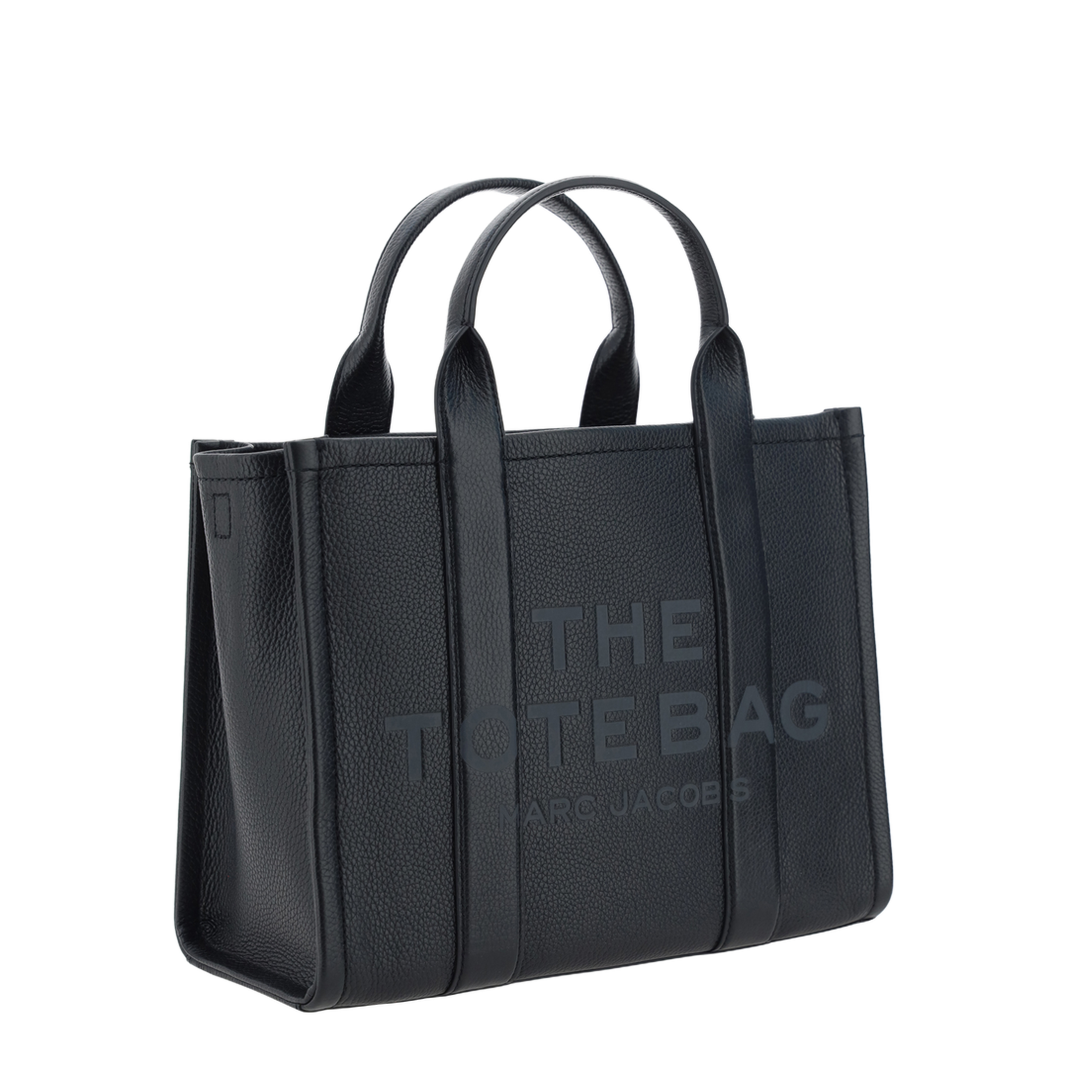 Medium Leather Tote - Black - Image 2