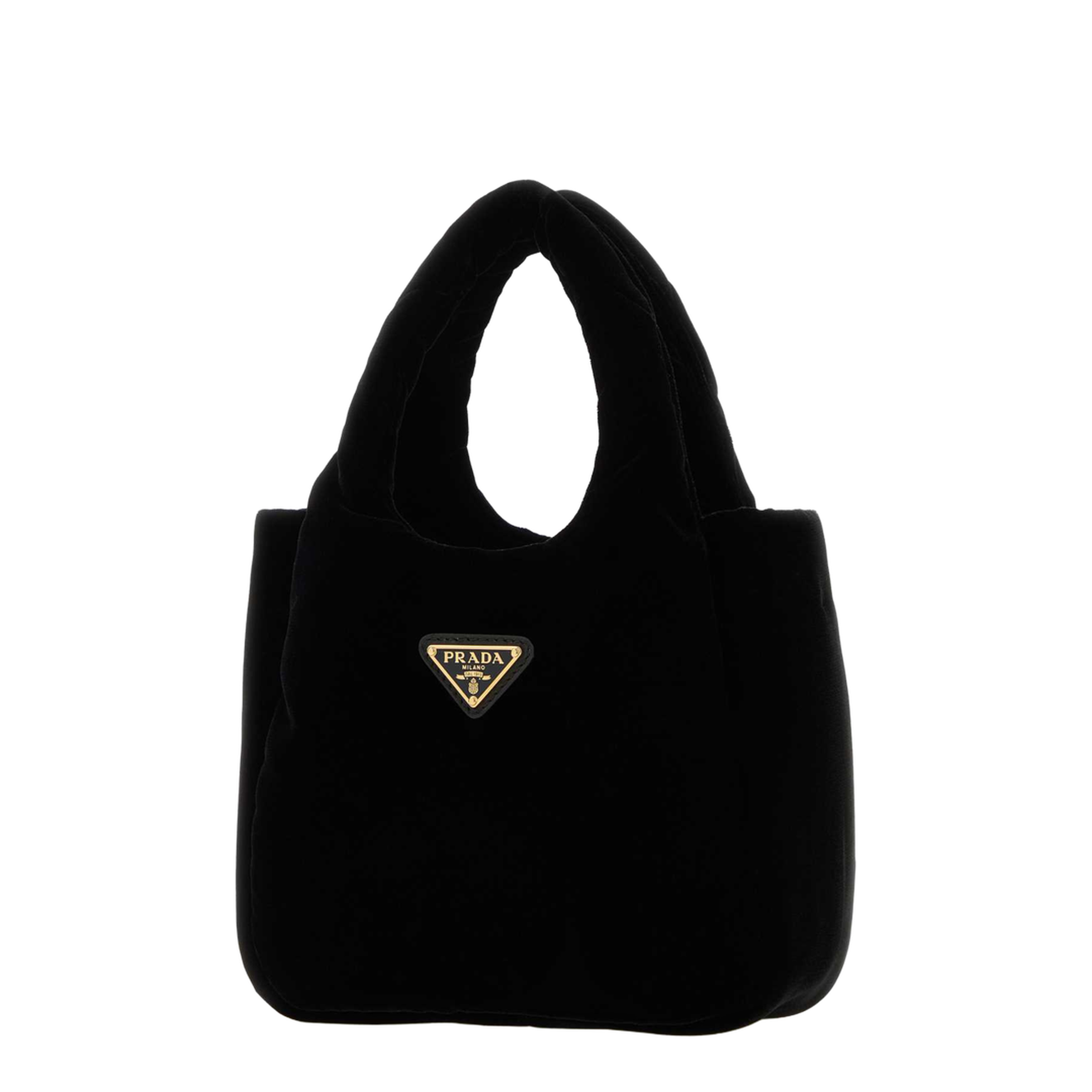 Mini Velvet Handbag - Nero - Image 4