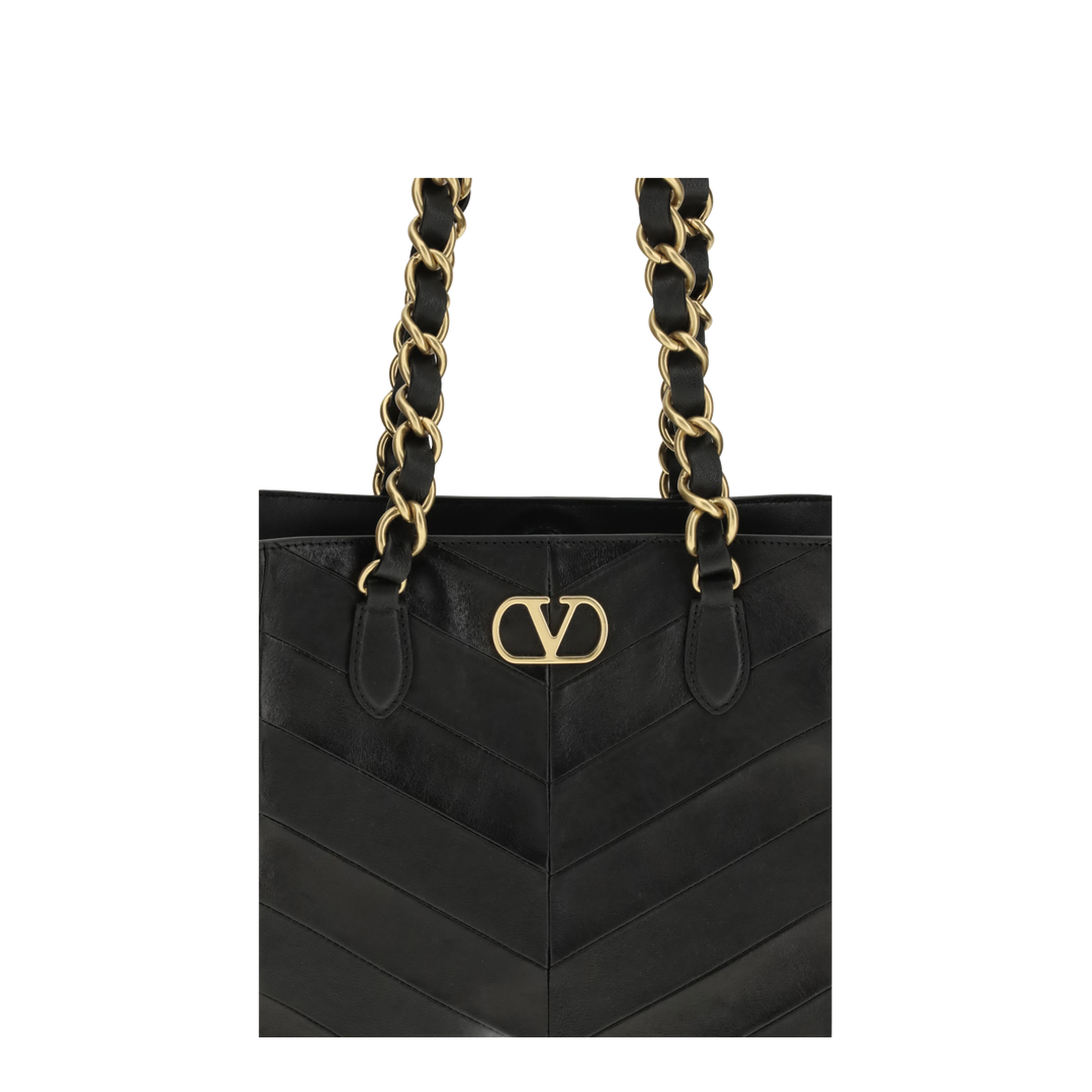 La Seine Small Nappa Leather Shopping Bag - Black - Image 4