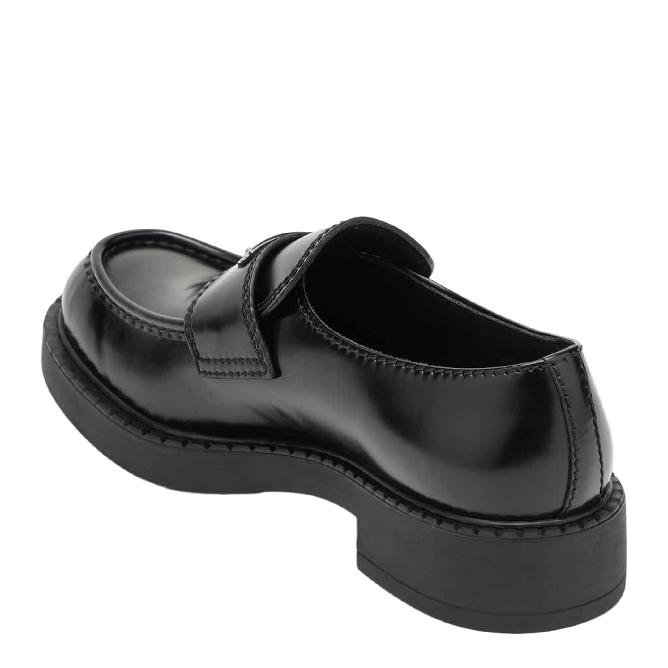 Chocolate Moccasin in Black Patent Leather - Image 2