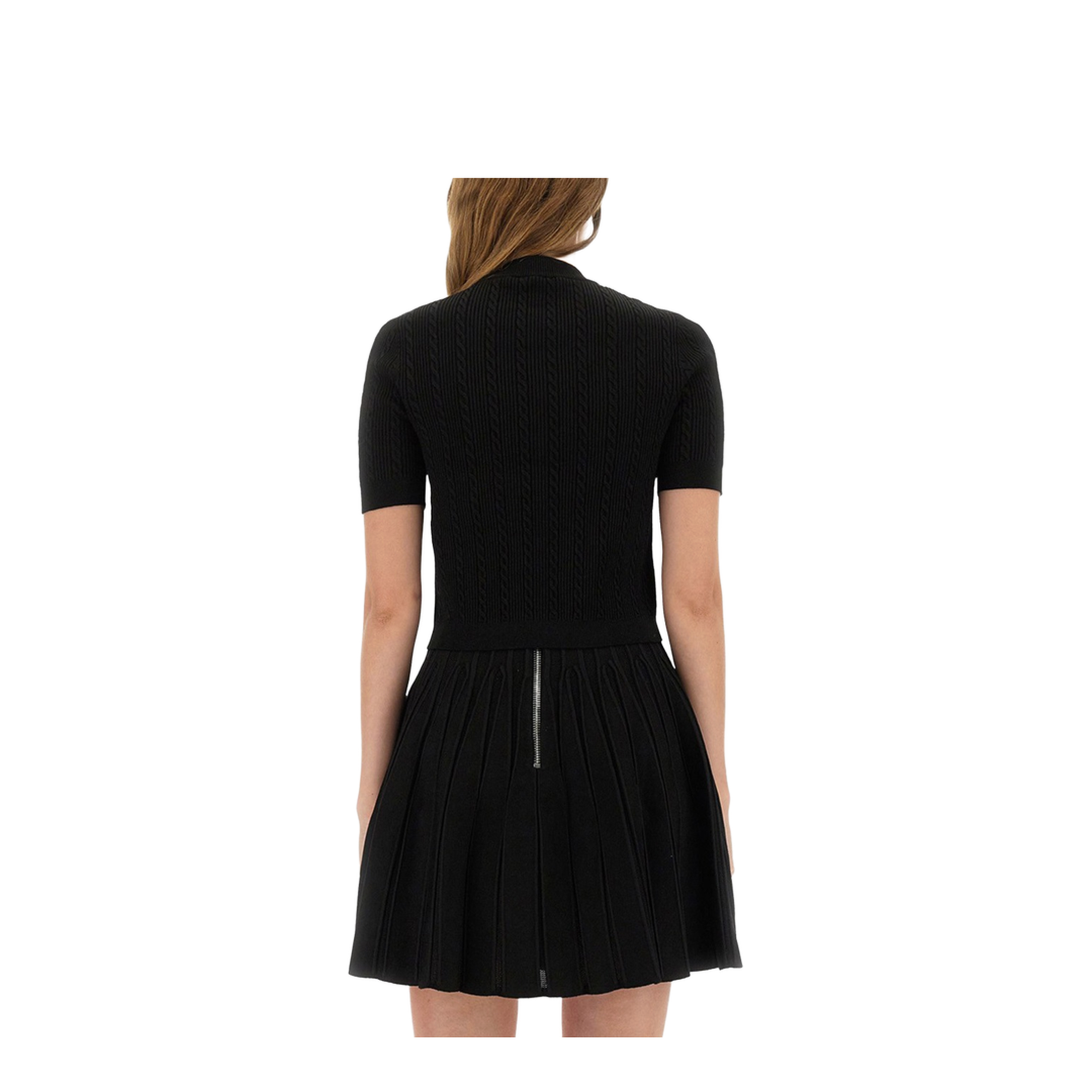 Black Cable Knit Cardigan - Image 4