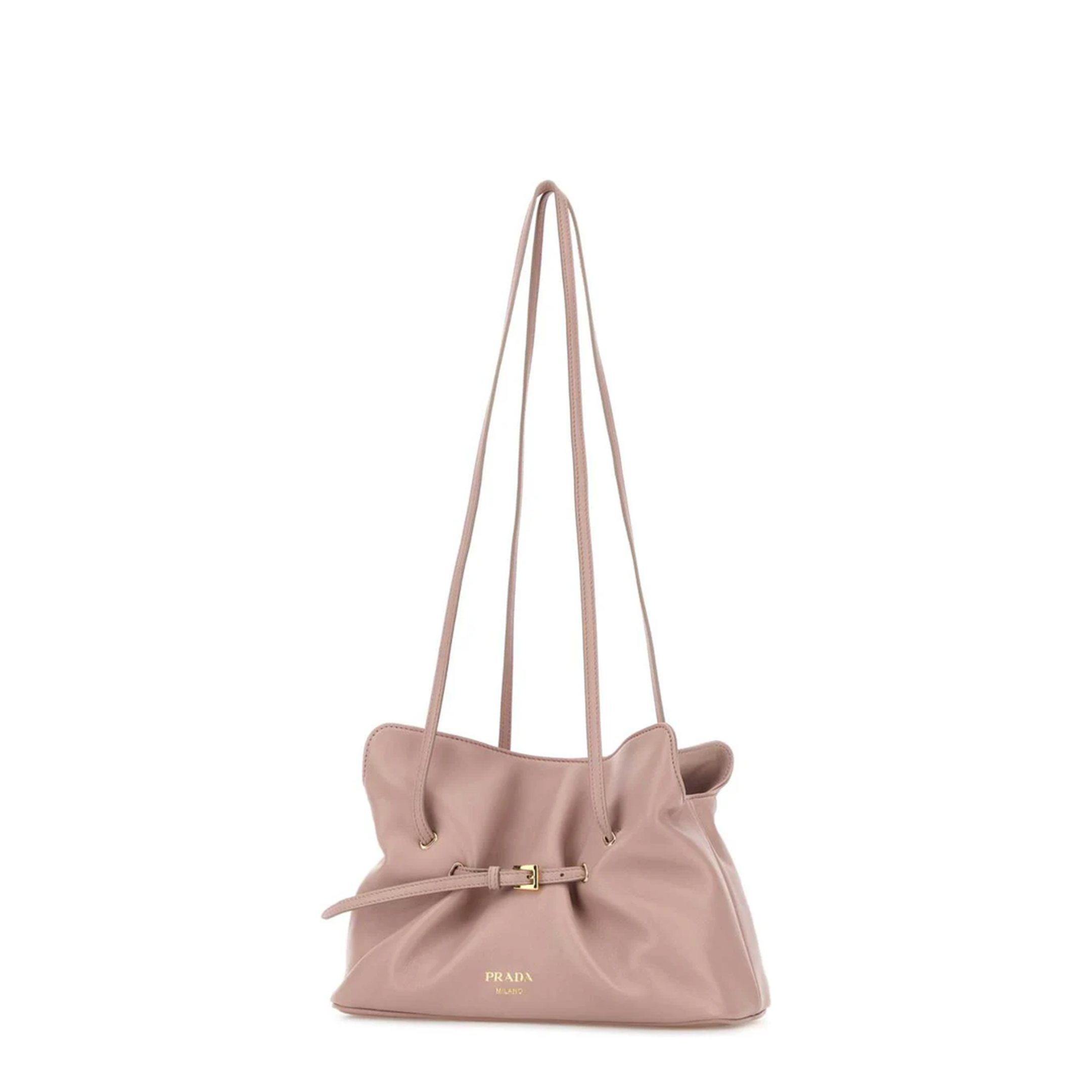 Dana Small Leather Bucket Bags - Opale - Image 2