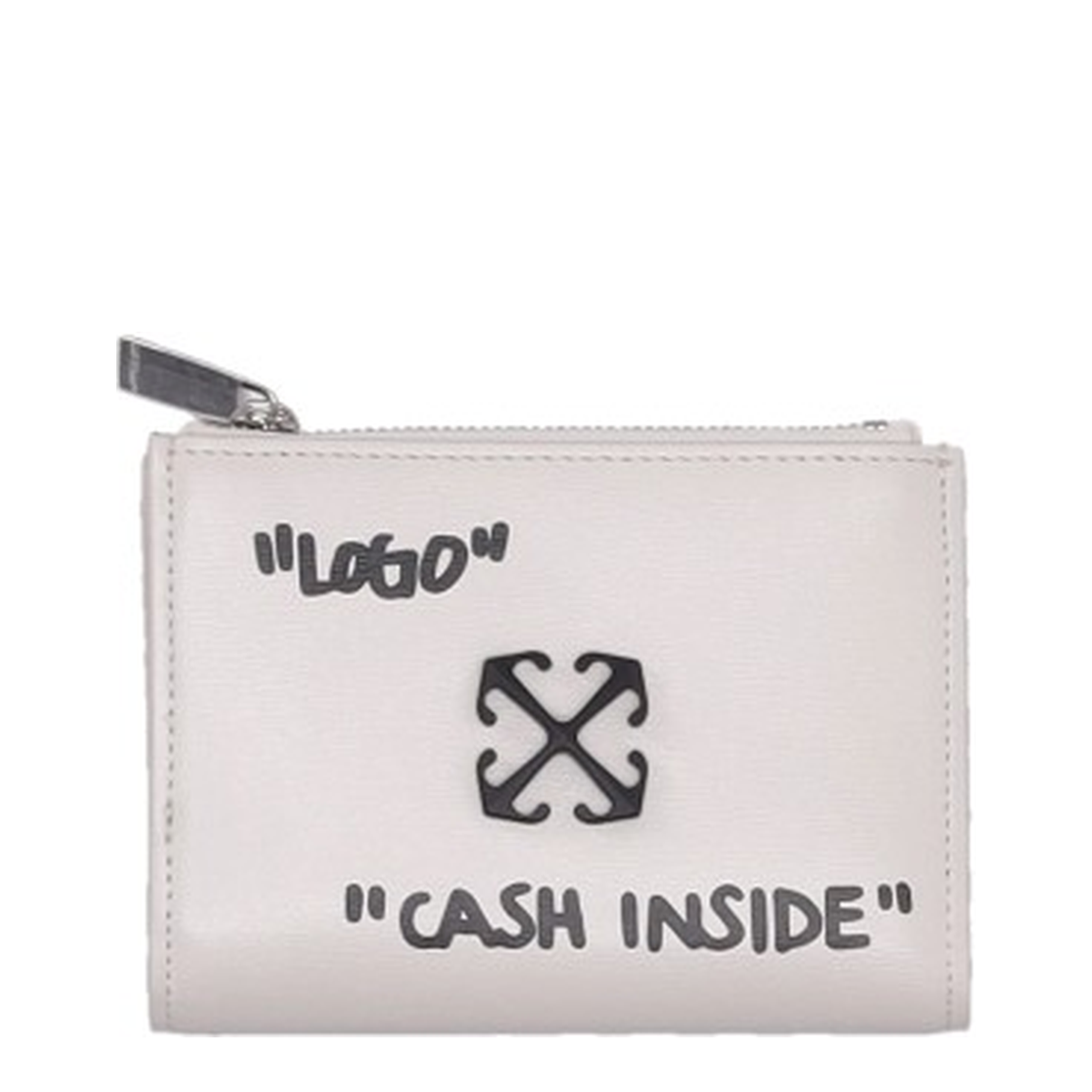 Off-White Jitney Quote Zipped Bifold Wallet - Image 1