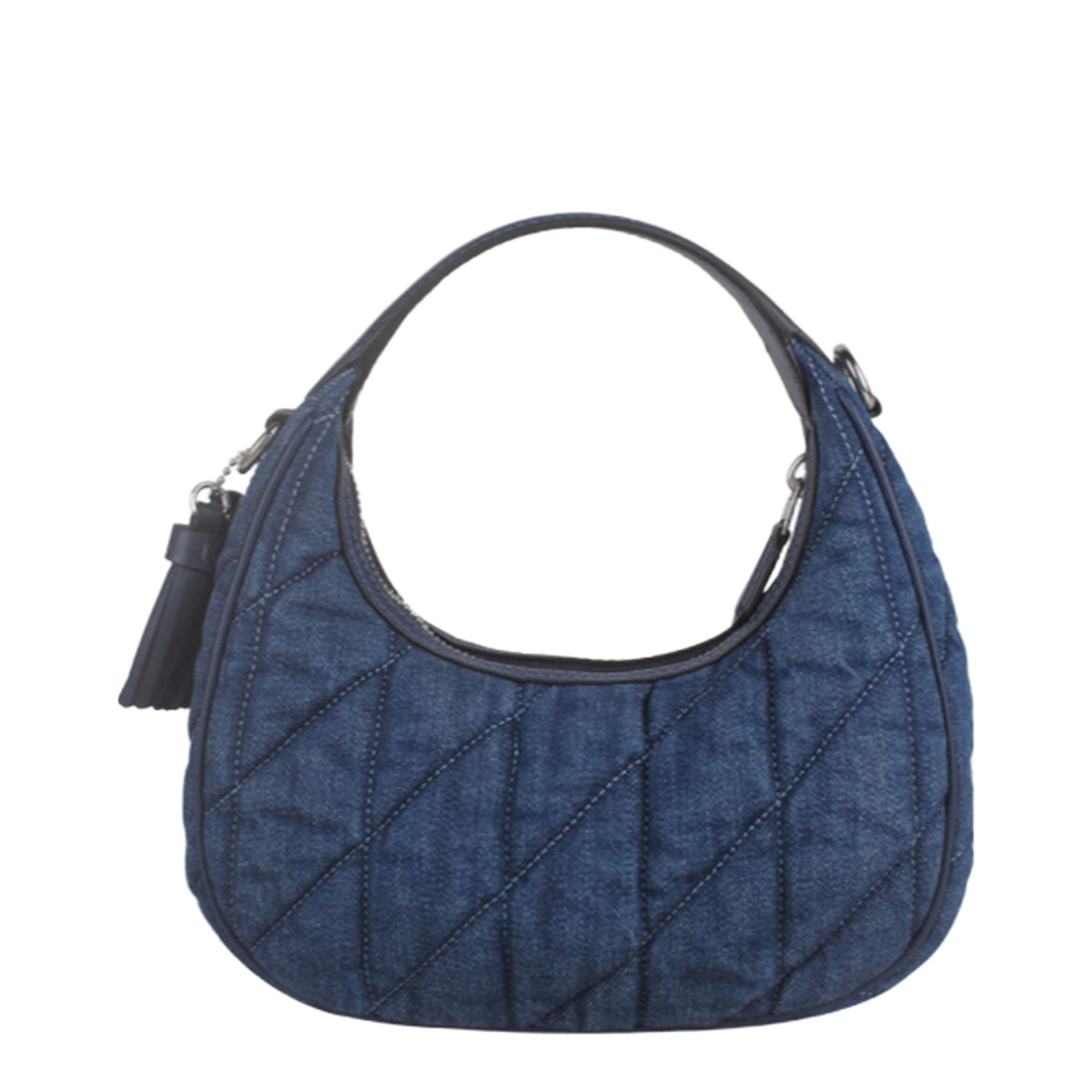 Carmen Mini Crossbody Bag With Quilting Denim - Image 4