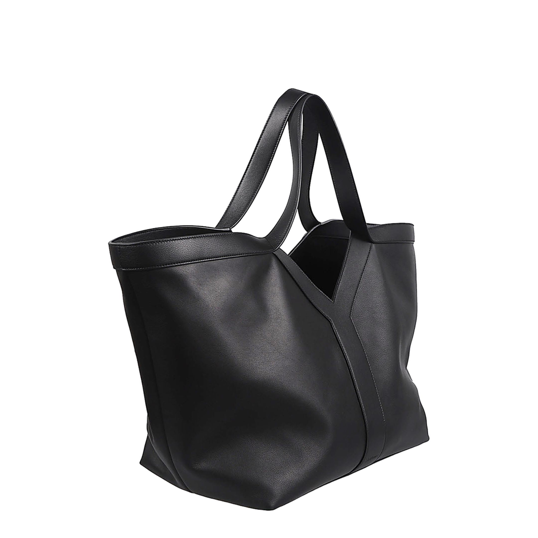 Y Tote Calfskin Tote - Black - Image 3