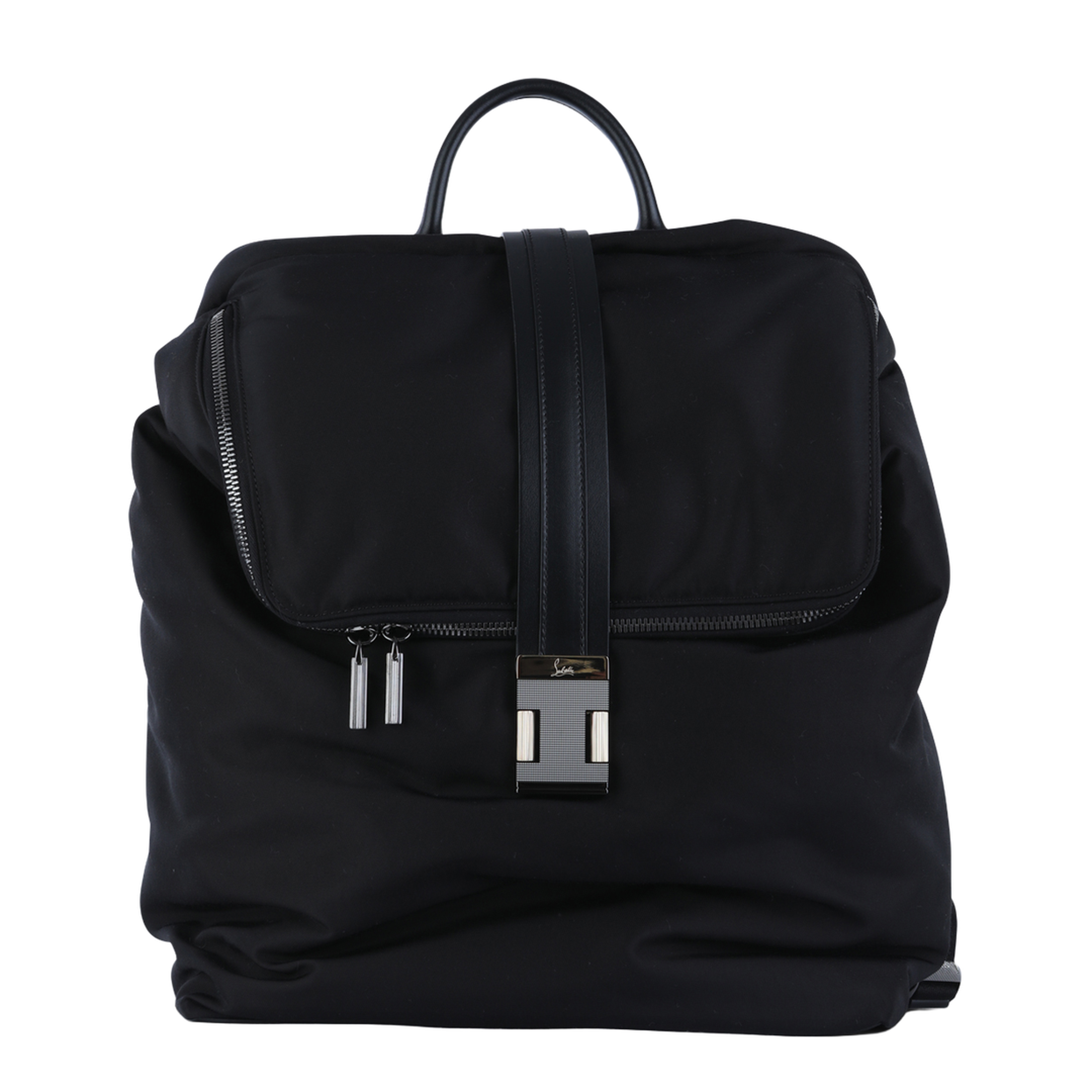 Nylon Backpack - Black - Image 4
