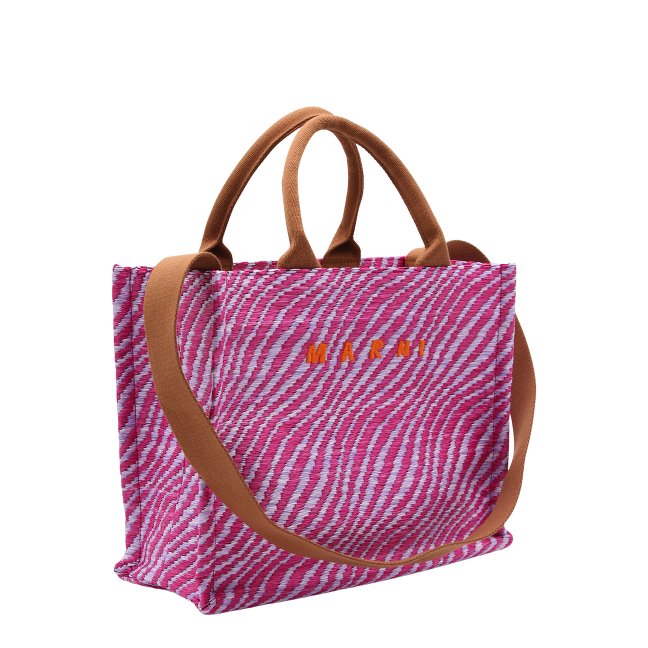 Small Raffia-Effect Basket Tote - Natural - Image 4
