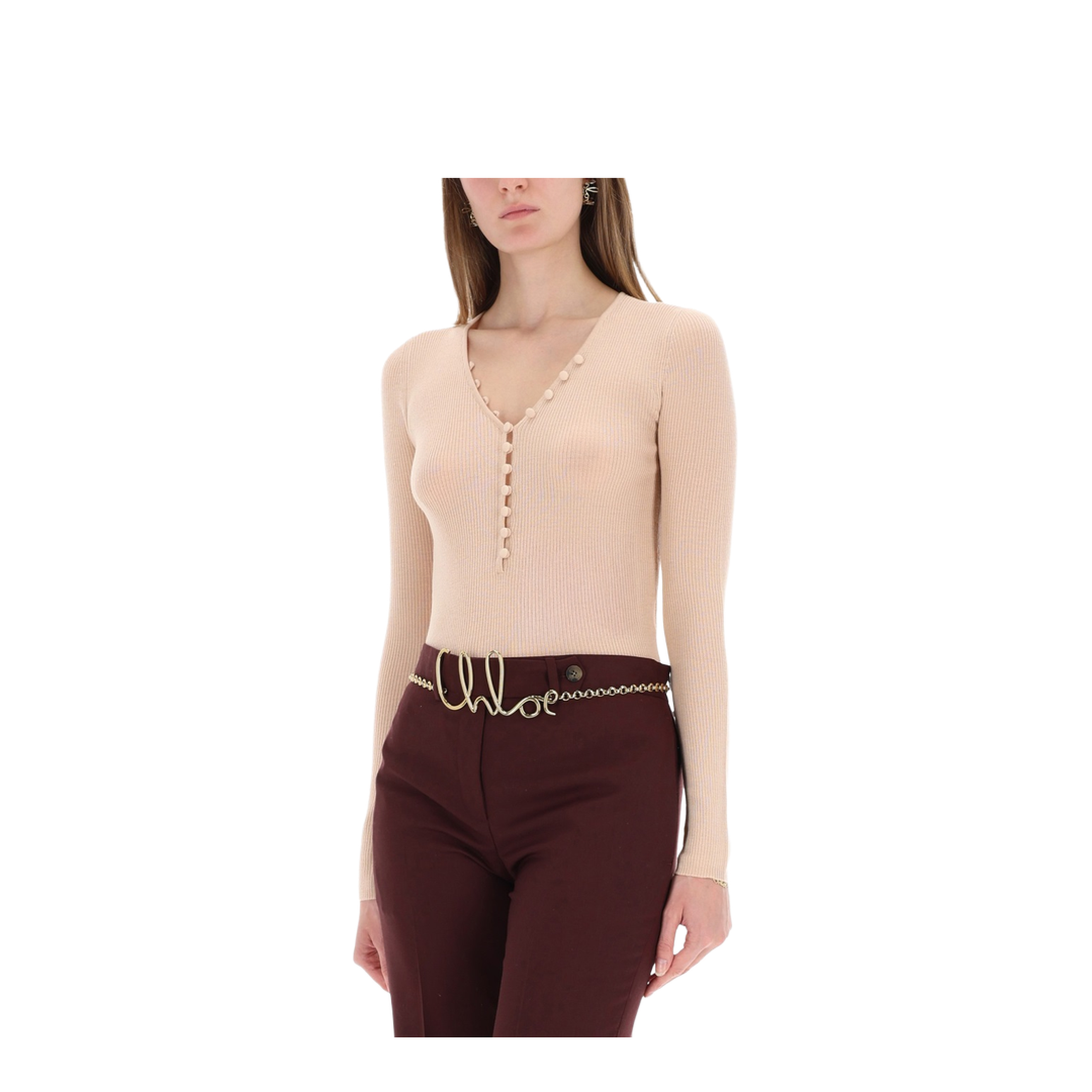 Ribbed Knit with Buttons - Image 4