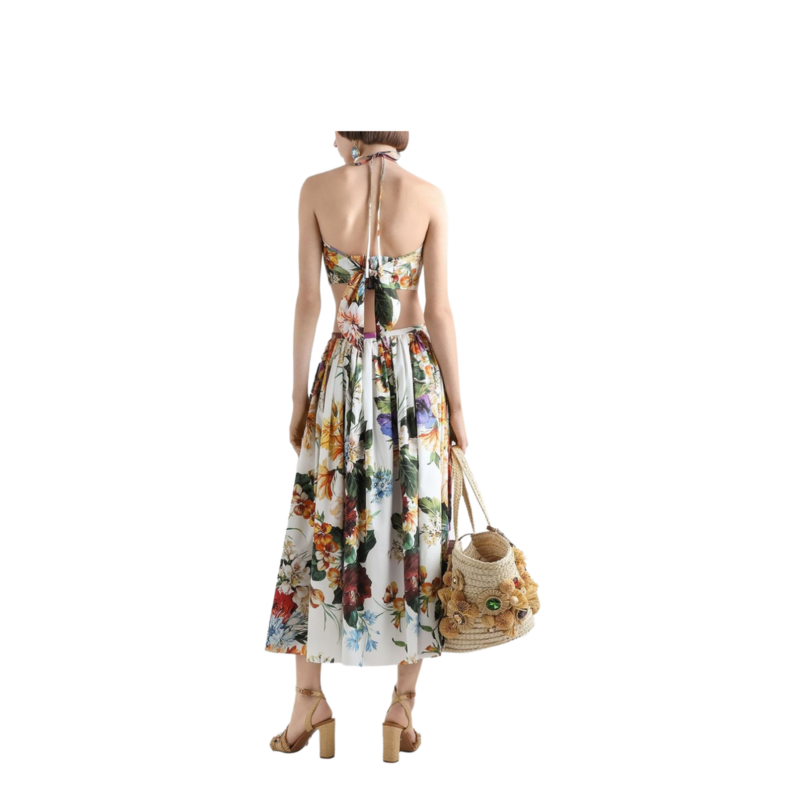 Floral Print Midi Skirt - Image 3