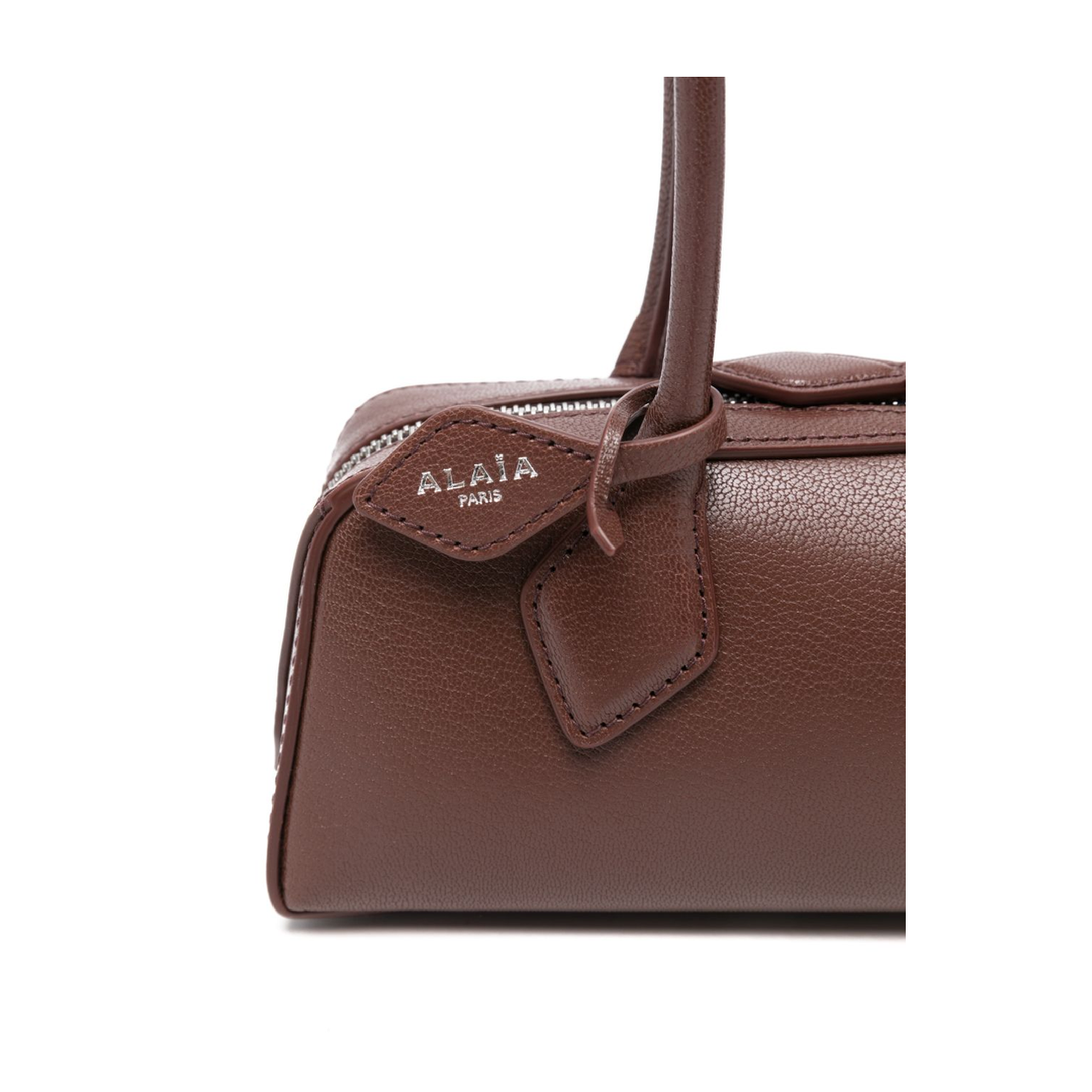 Le Teckel Small Goatskin Shoulder Bag - Brown - Image 5