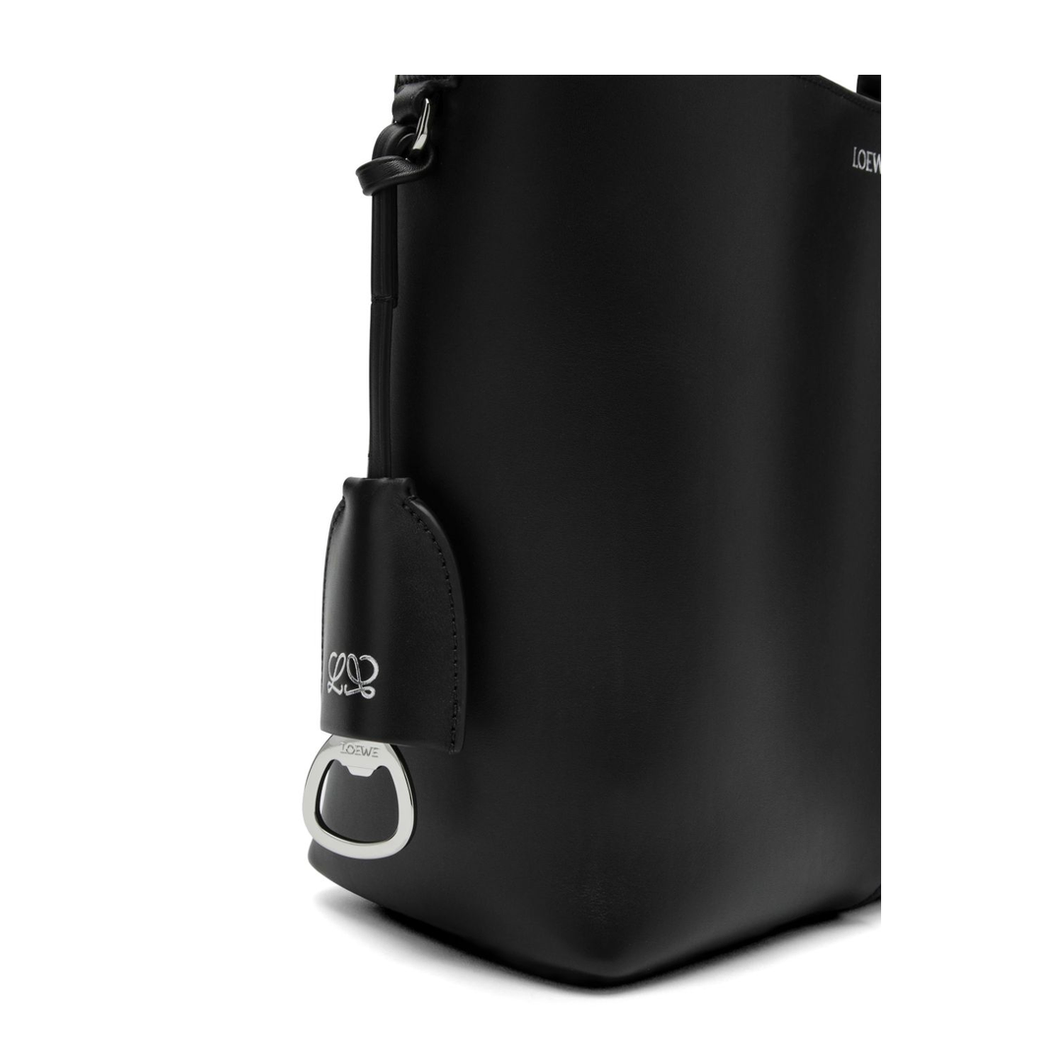 Loop Hobo Medium Calfskin Hobo - Black - Image 4