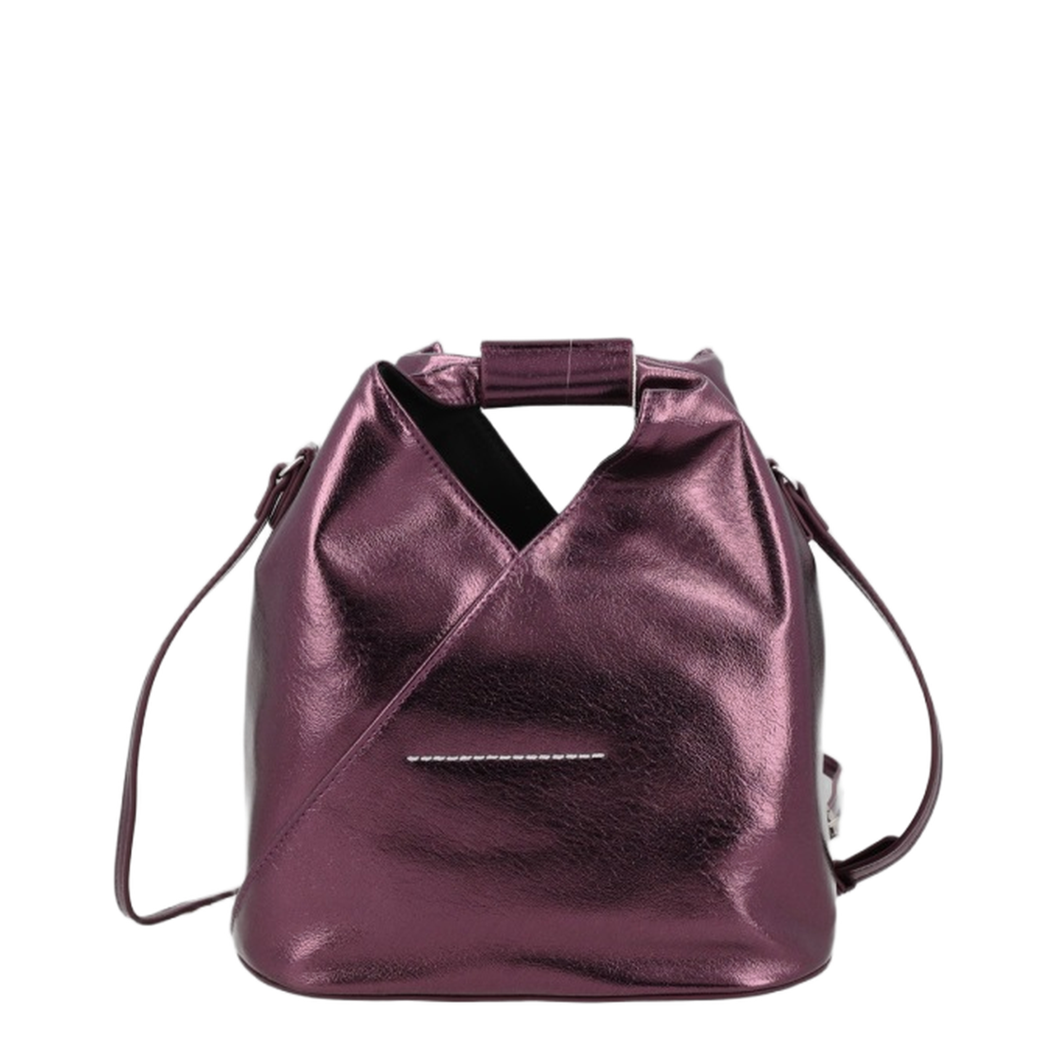 Japanese Polyester Crossbody - Aubergine / Purple - Image 2