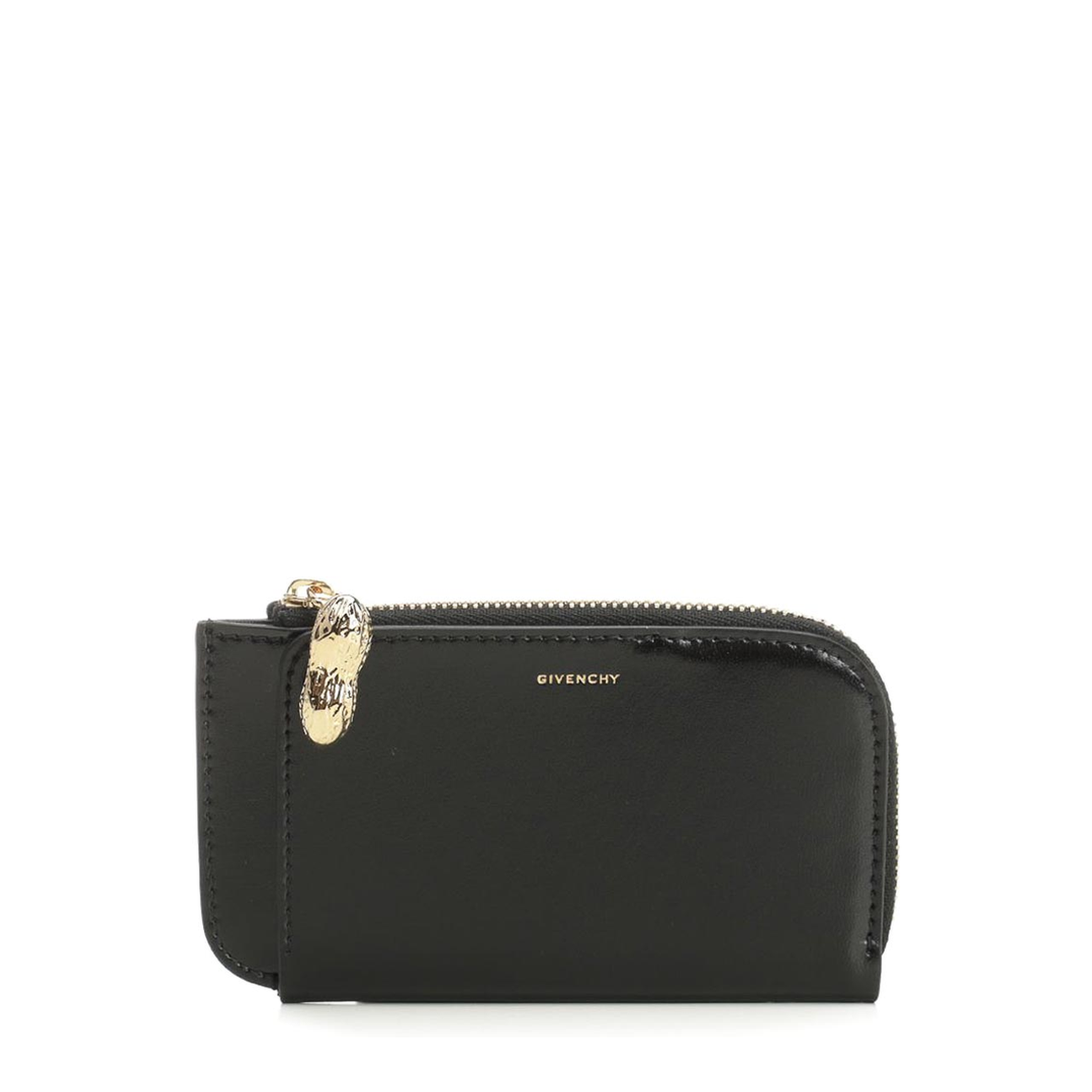 Lucky Charms Zipped Card Holder In Box Leather - Black - Image 5
