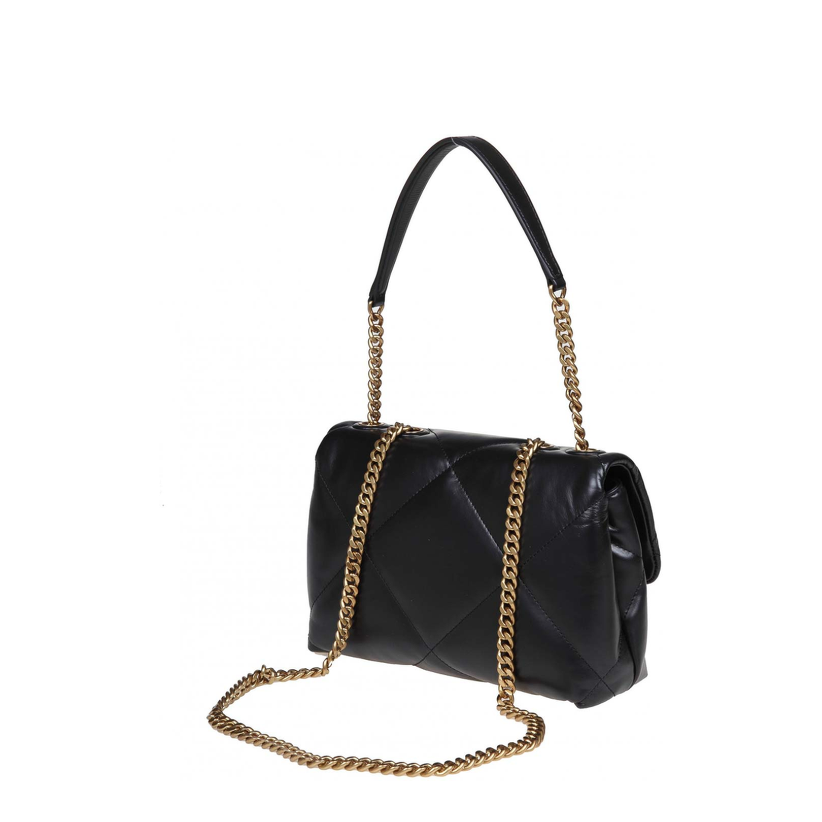 Small Kira Diamond Quilt Convertible Shoulder Bag - Image 4