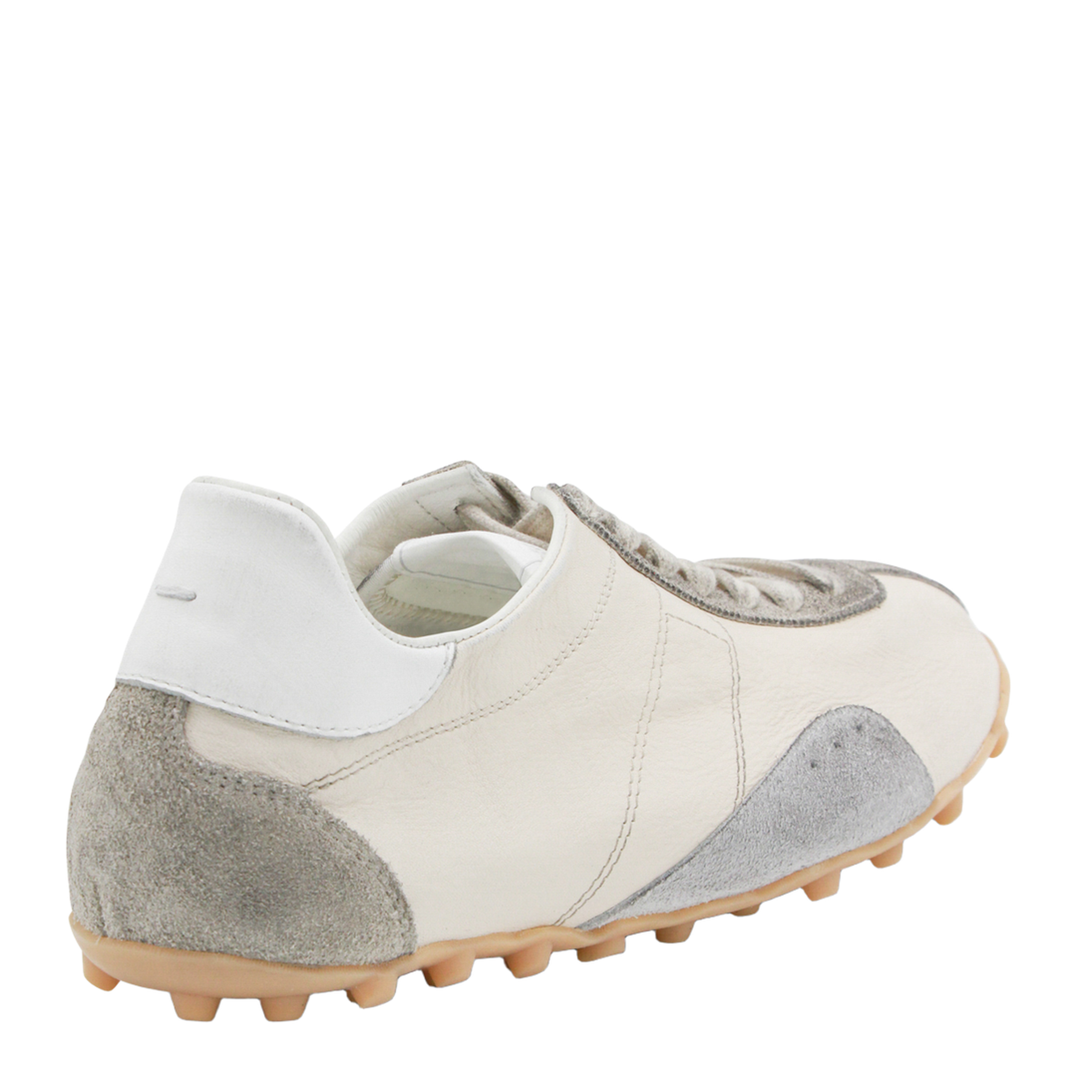 Sprinters Sneakers In Cream Leather And Vintage Suede - Image 6