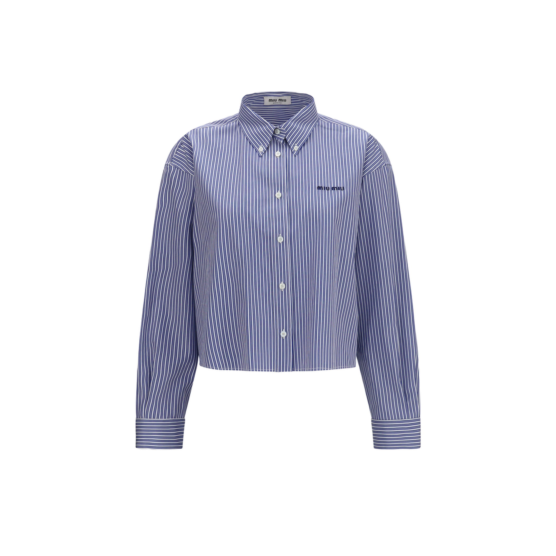 Striped Cotton Shirt - Image 1