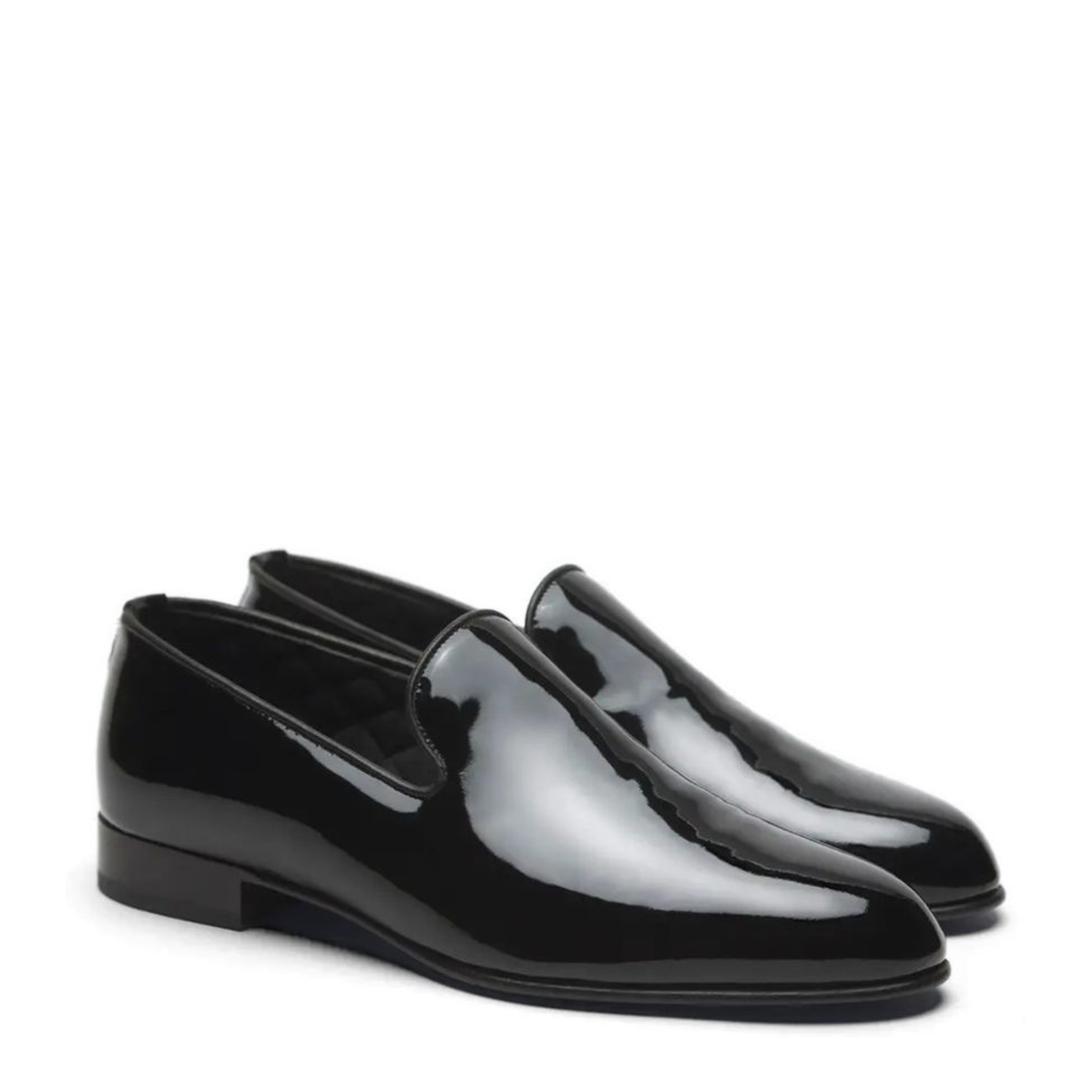 Essential Black Patent Leather Evening Loafers - Image 4
