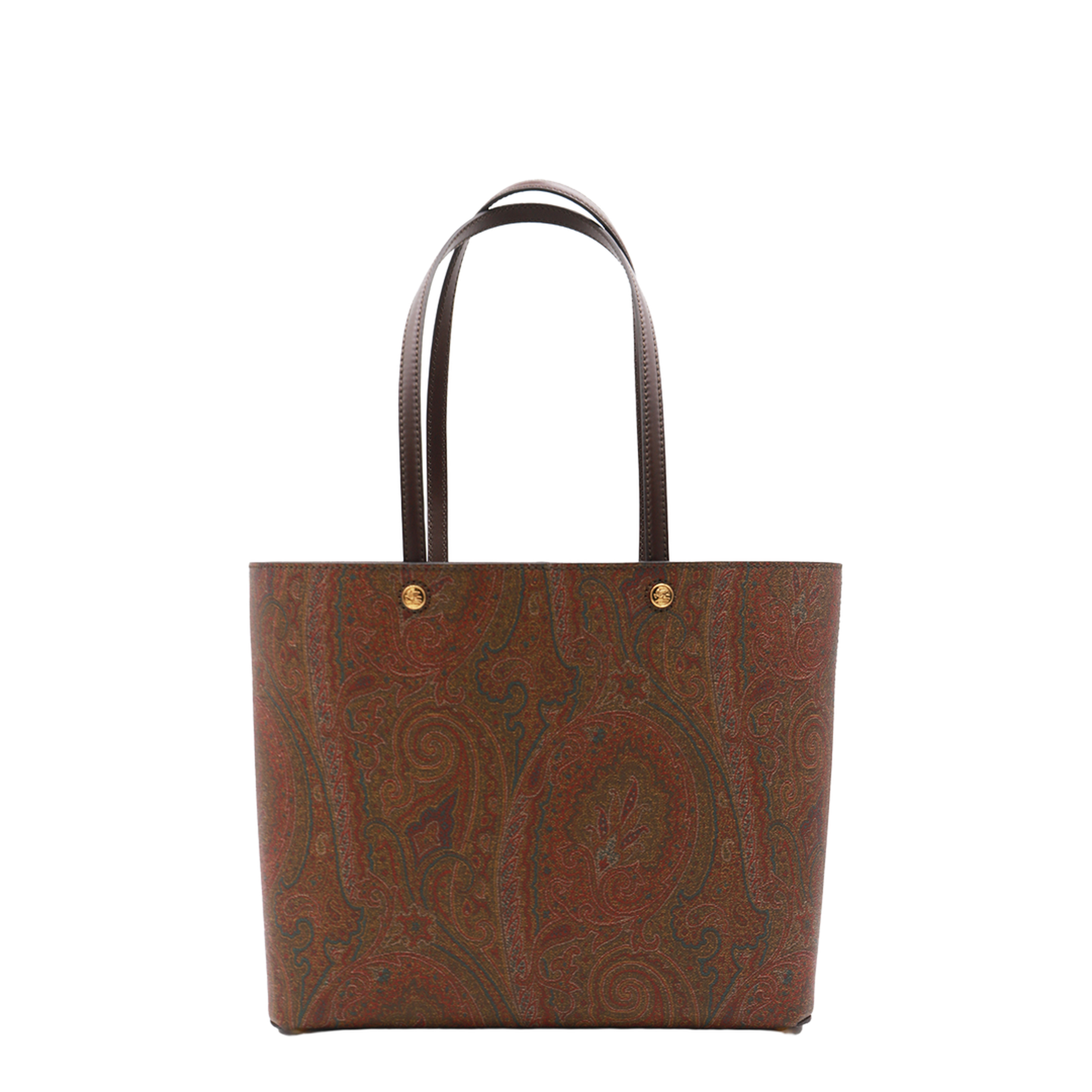 Essential Medium Paisley Jacquard Tote Bag - Brown - Image 1