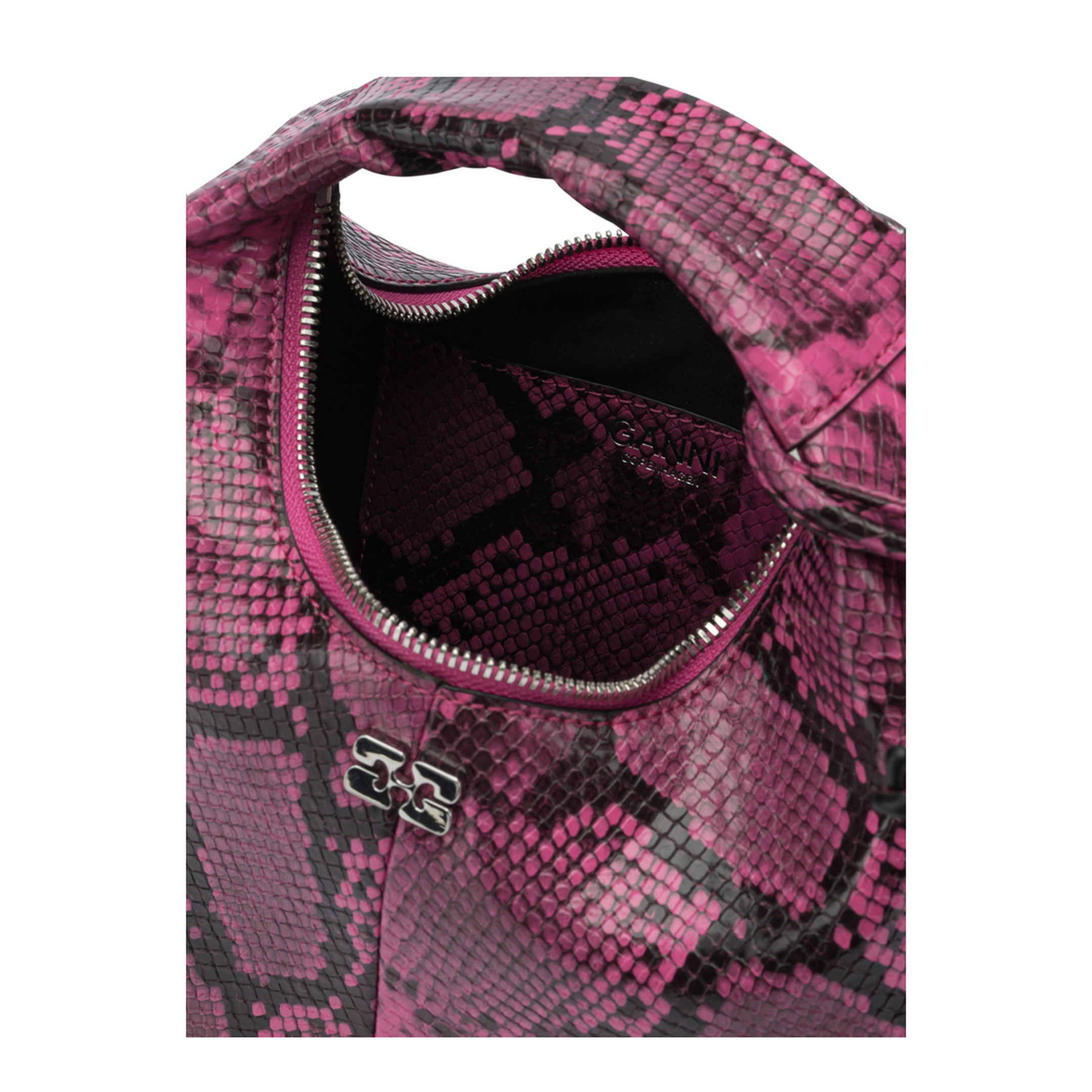 Mini Hobo Mini Recycled Polyester Hobo Bag - Fuchsia - Image 5
