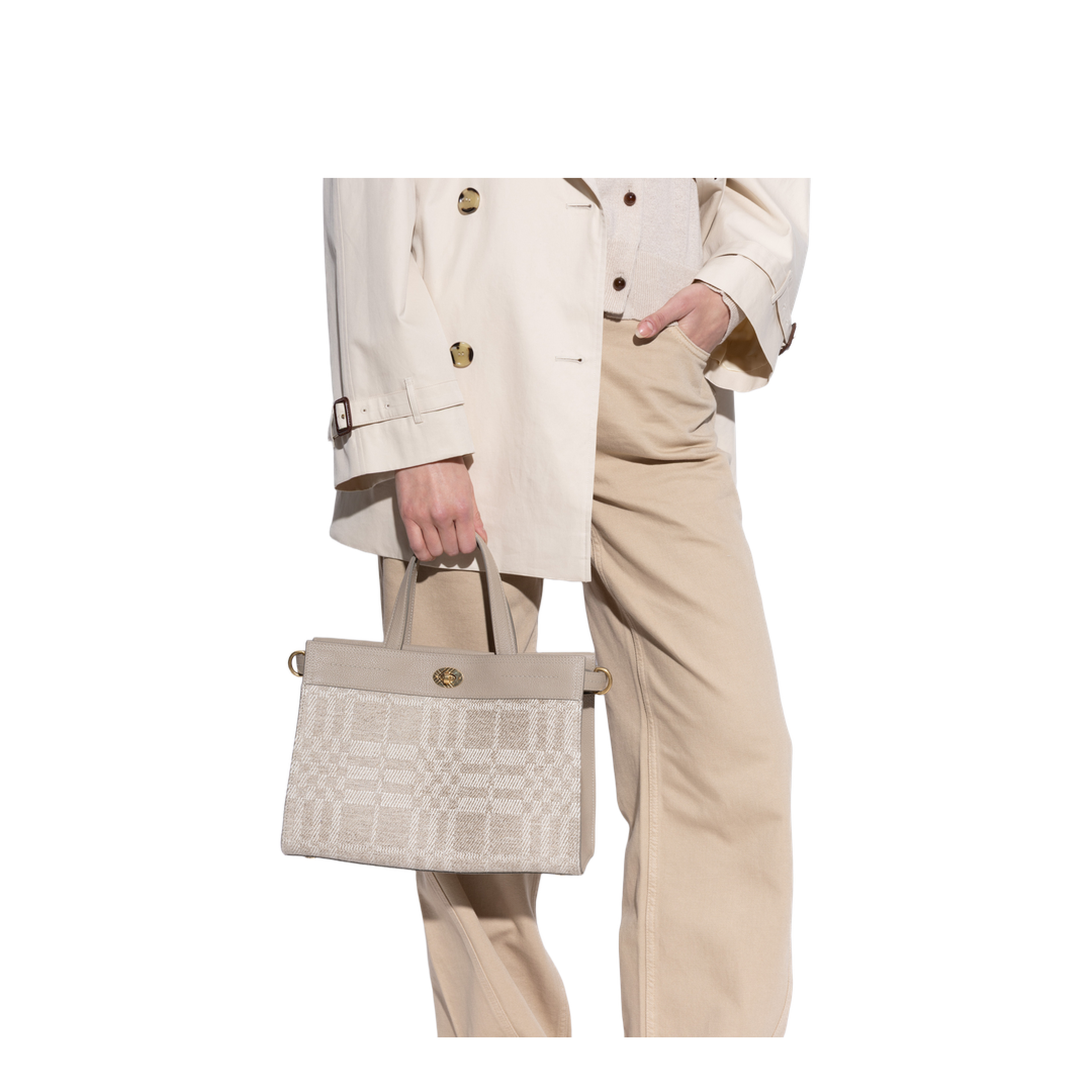 Cotswolds Small Linen Tote - Natural - Image 2