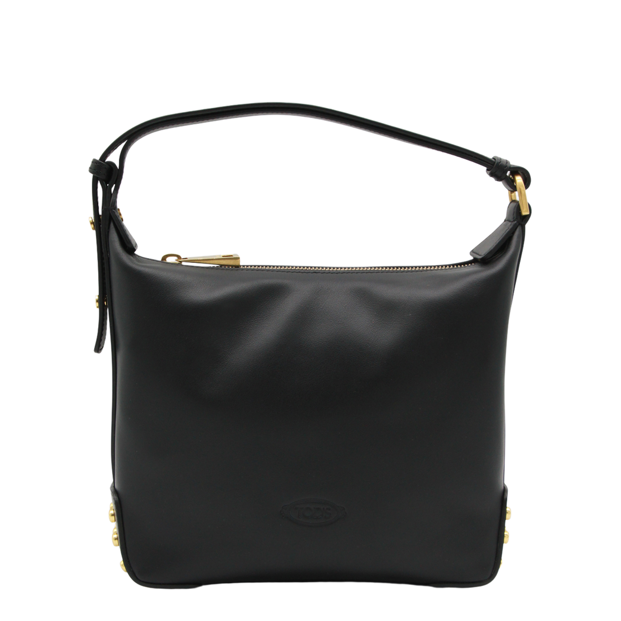 Metal Dots Calfskin Leather Mini Bag - Black - Image 2