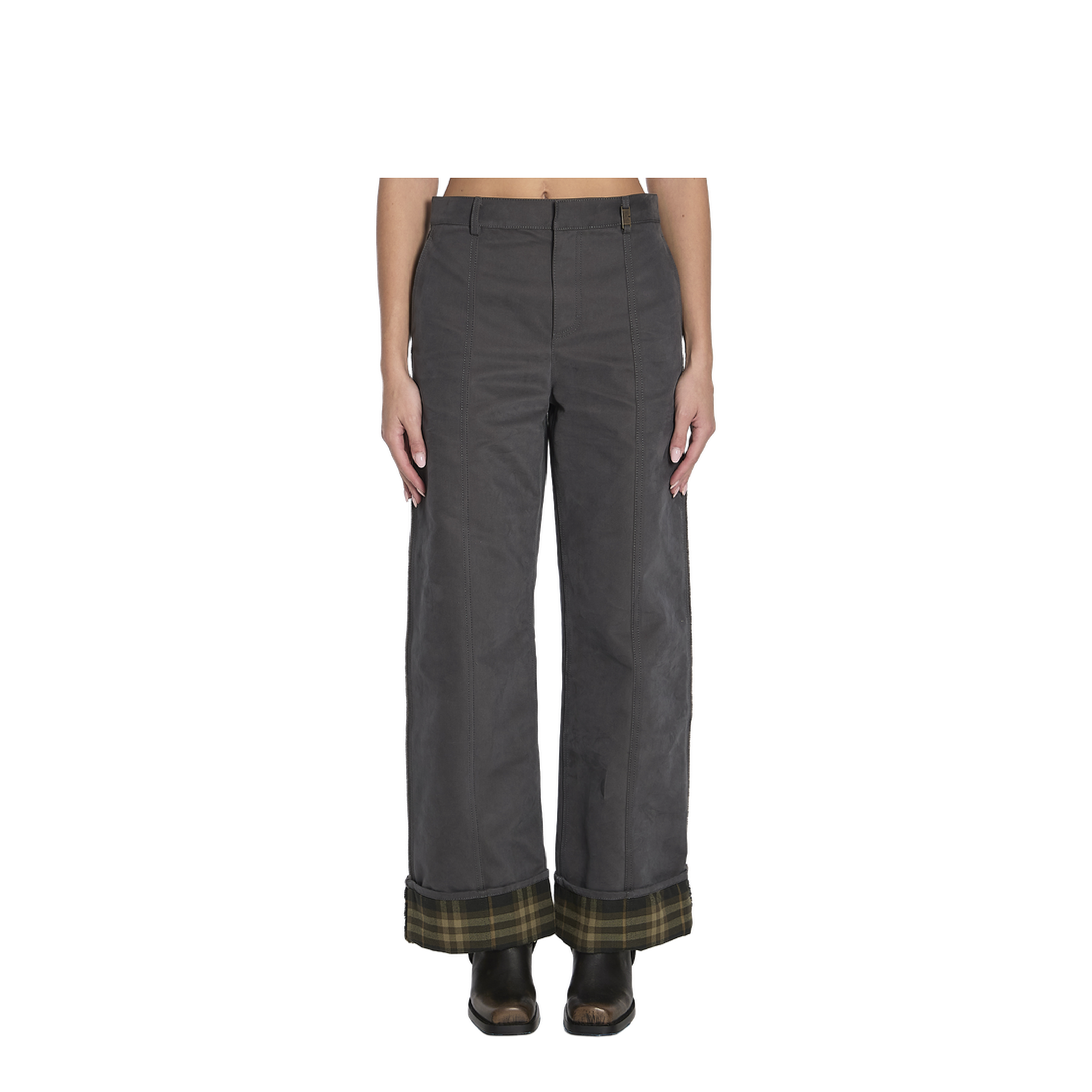 Trousers in Cotton and Nylon - Image 1
