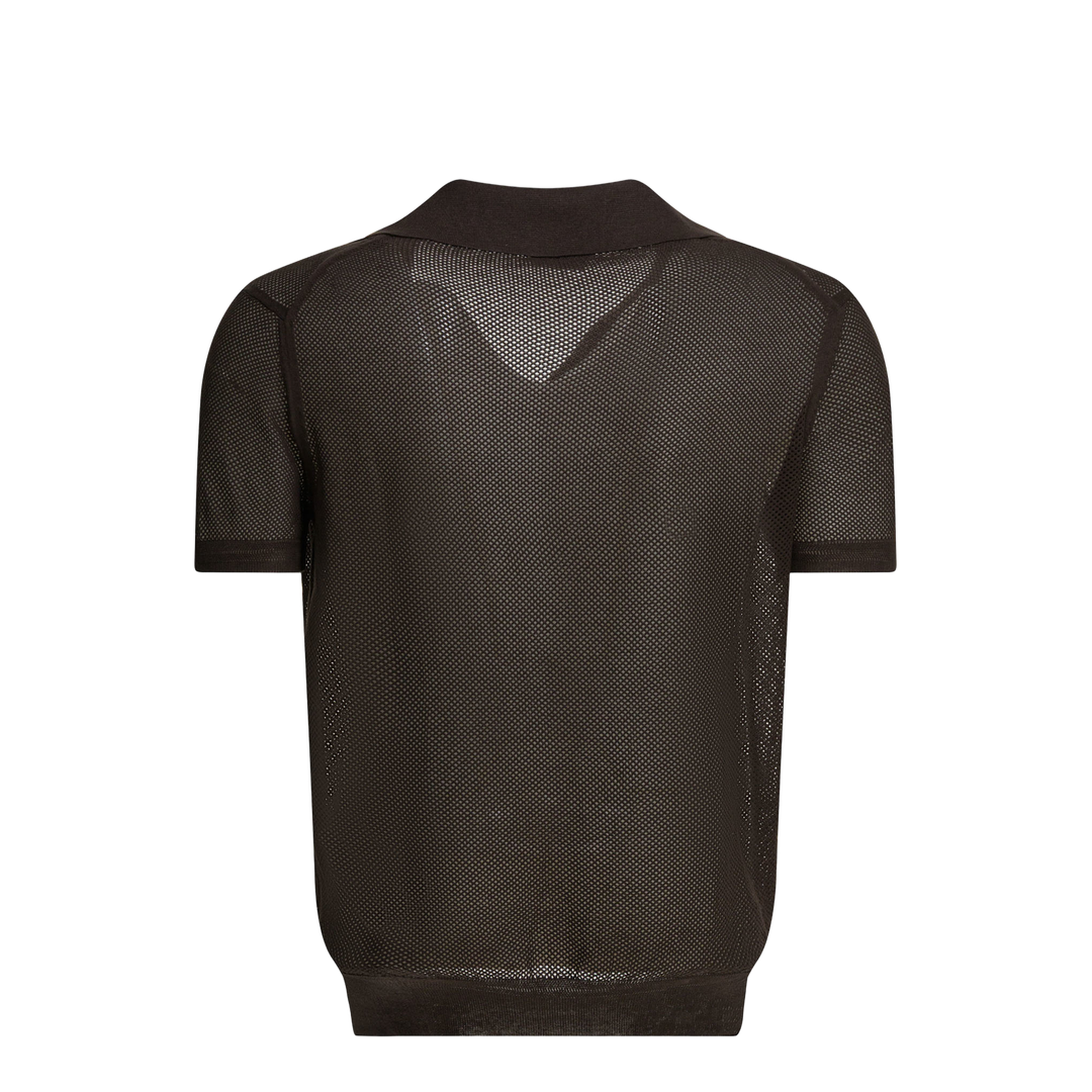 Silk Blend Buttonless Polo Shirt - Image 2