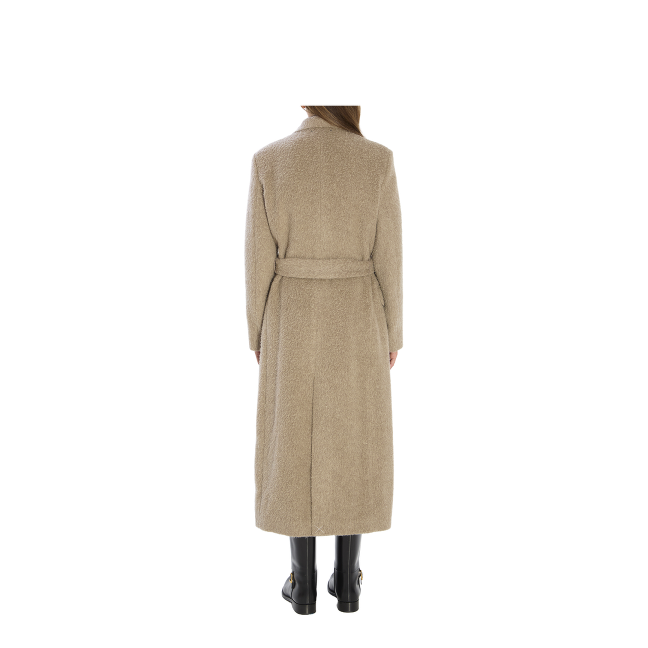 Greige Double-Breasted Coat - Image 4