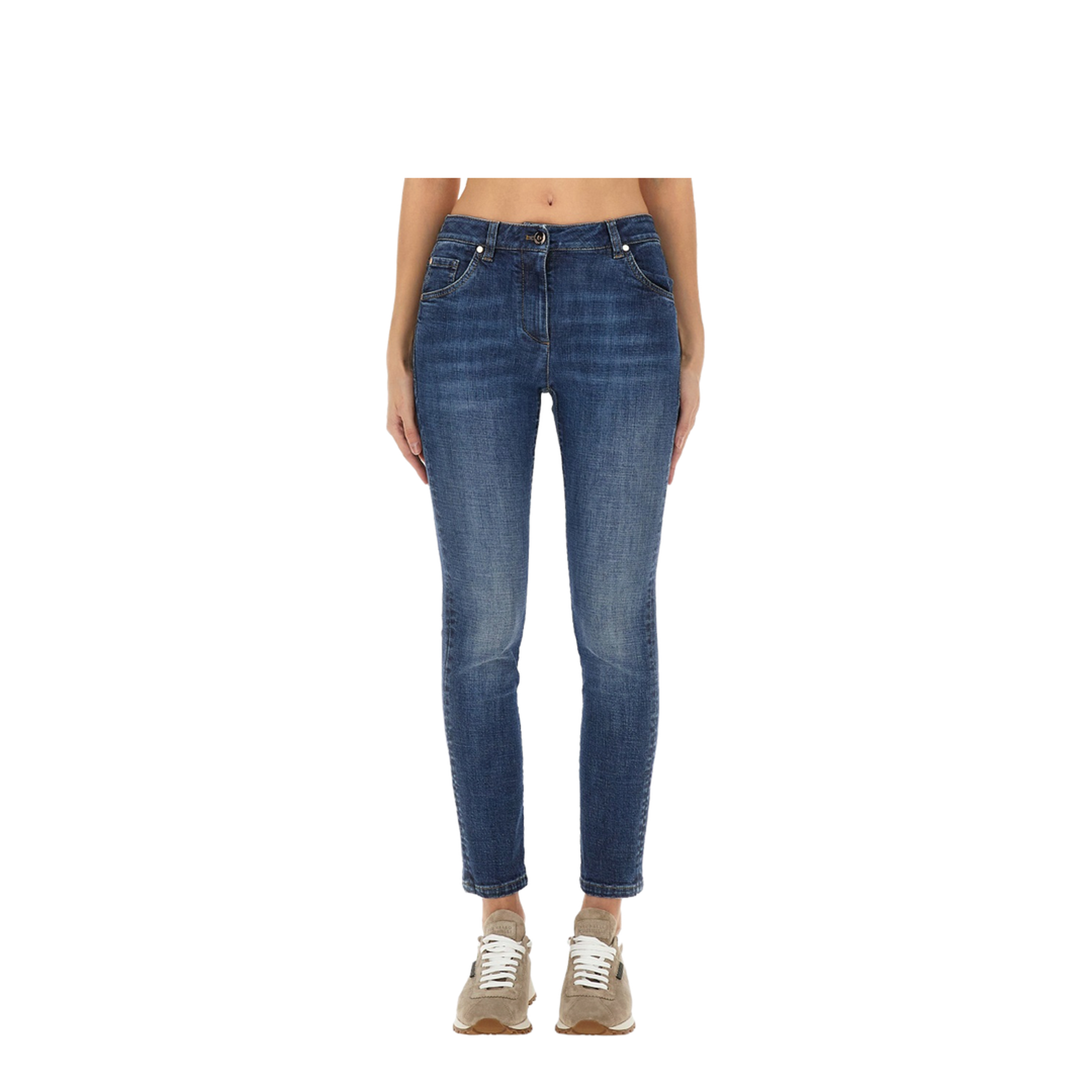 Slim Fit Denim Pants - Image 4