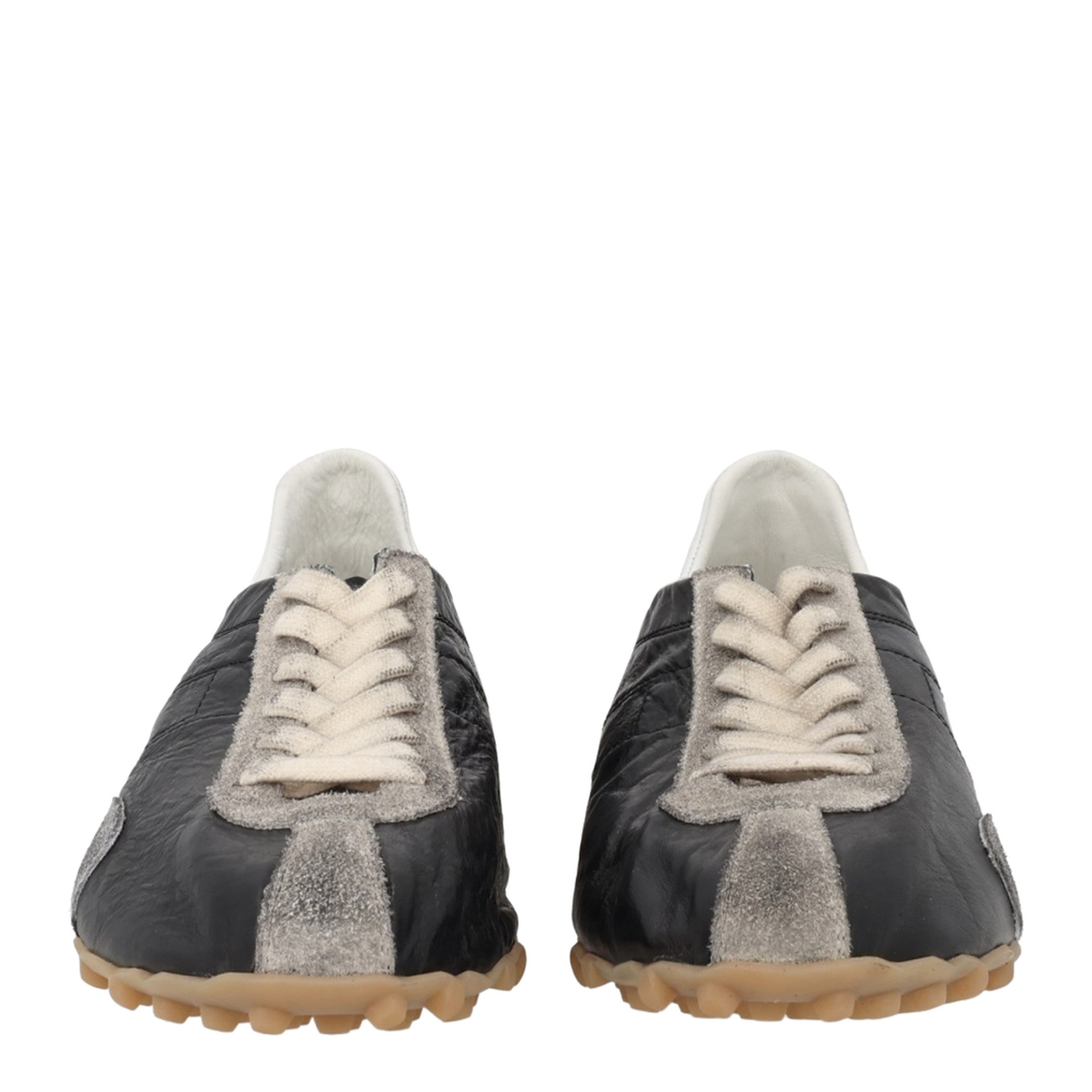 Sprinters Sneakers In Black Leather And Vintage Suede - Image 3