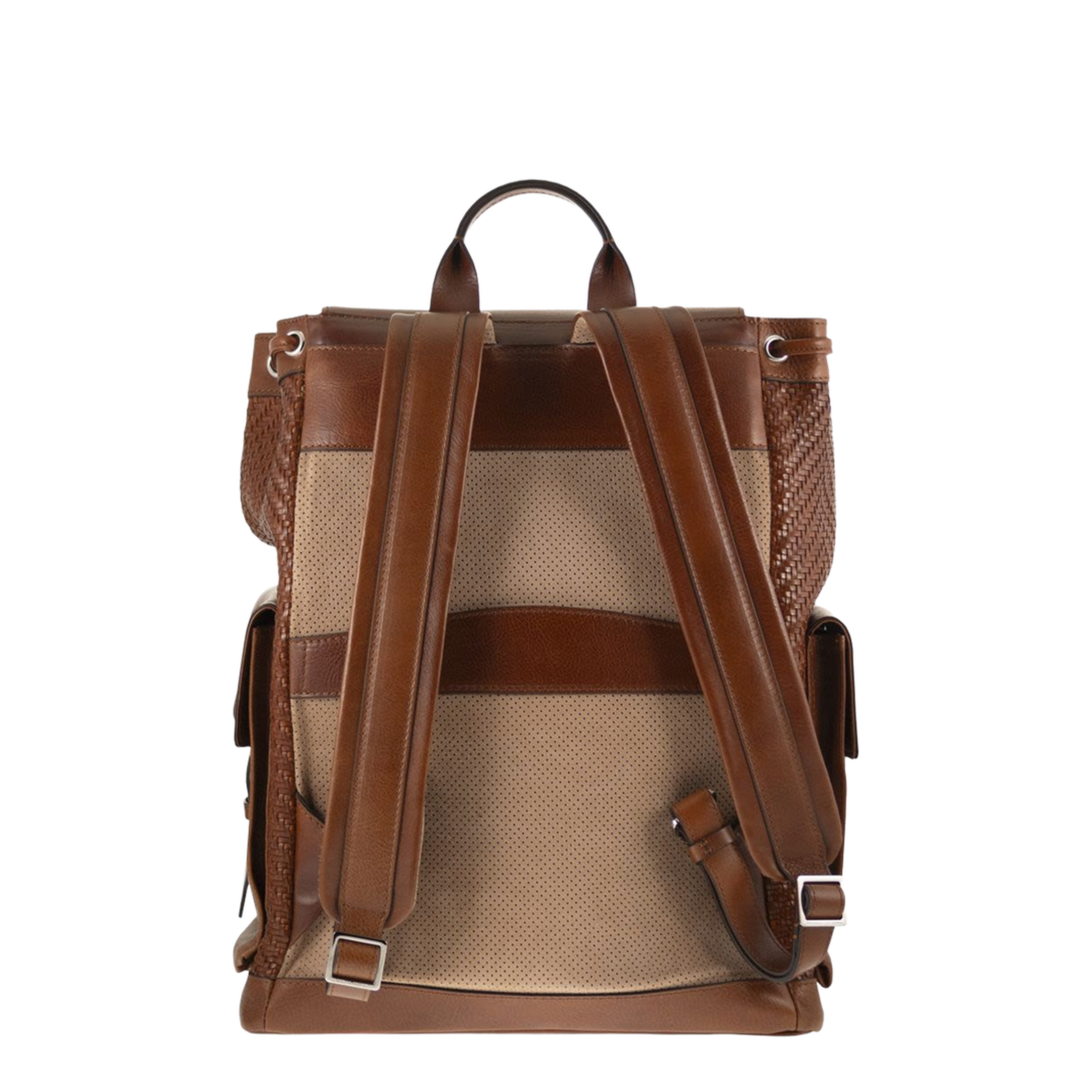 City Backpack Woven Leather - Image 2