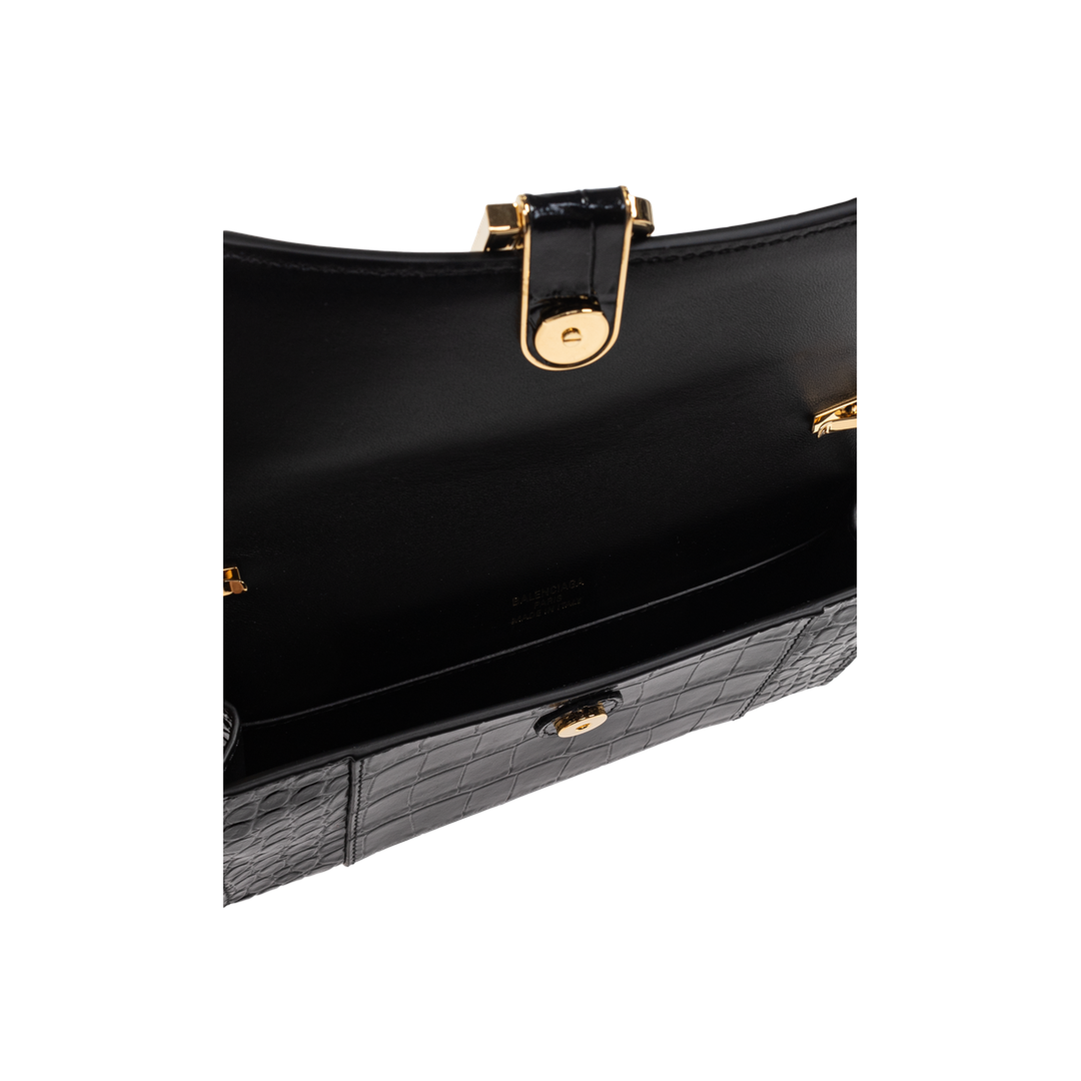 Hourglass Wallet On Chain in Black - Image 5