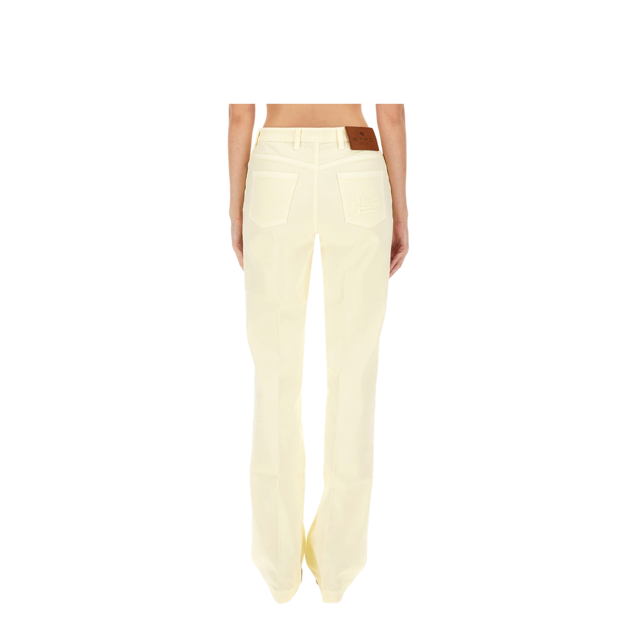 Embroidered-Detail Five-Pocket Design Jeans - Image 3