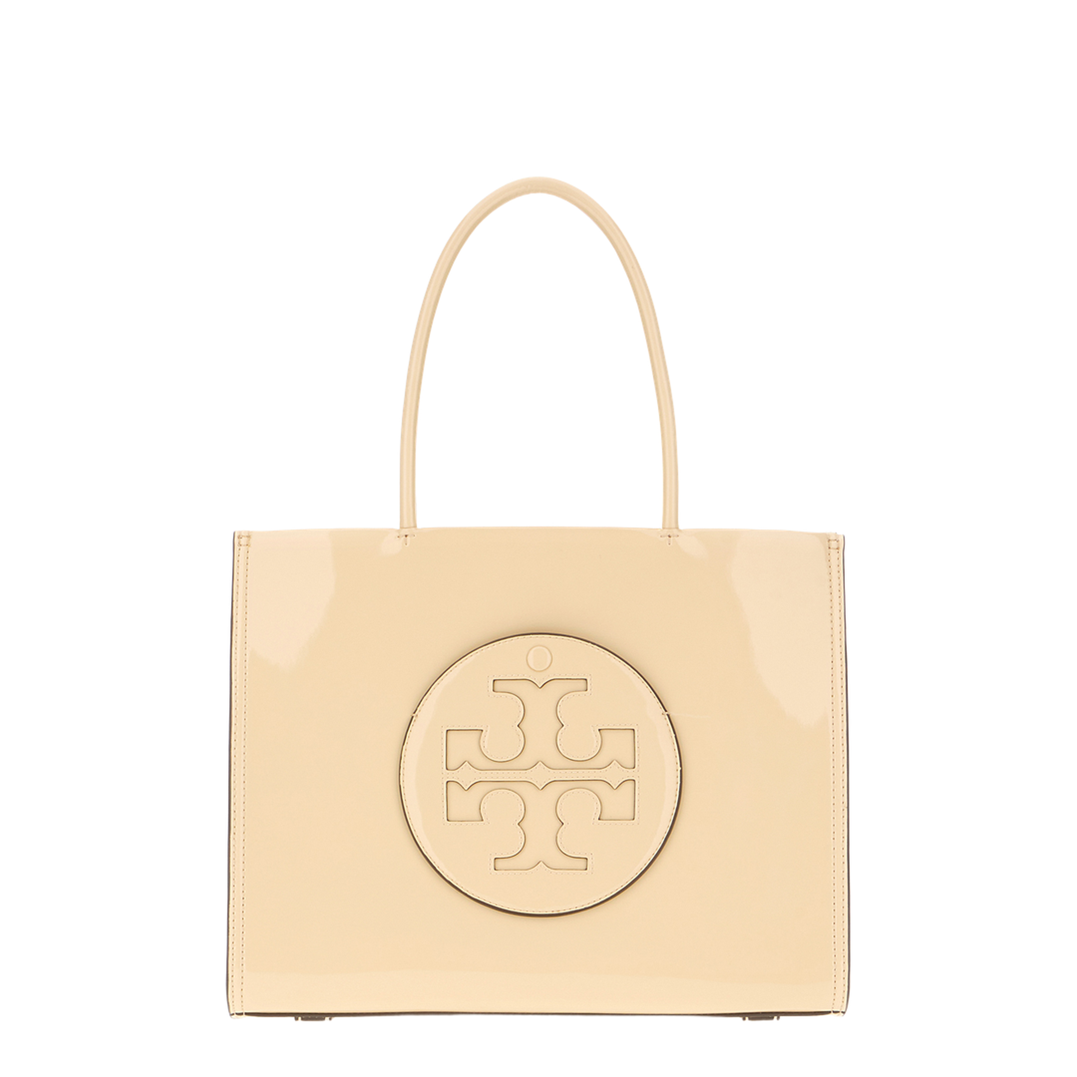 Cream Synthetic Leather Ella Bio Small Shopping Bag - Image 3