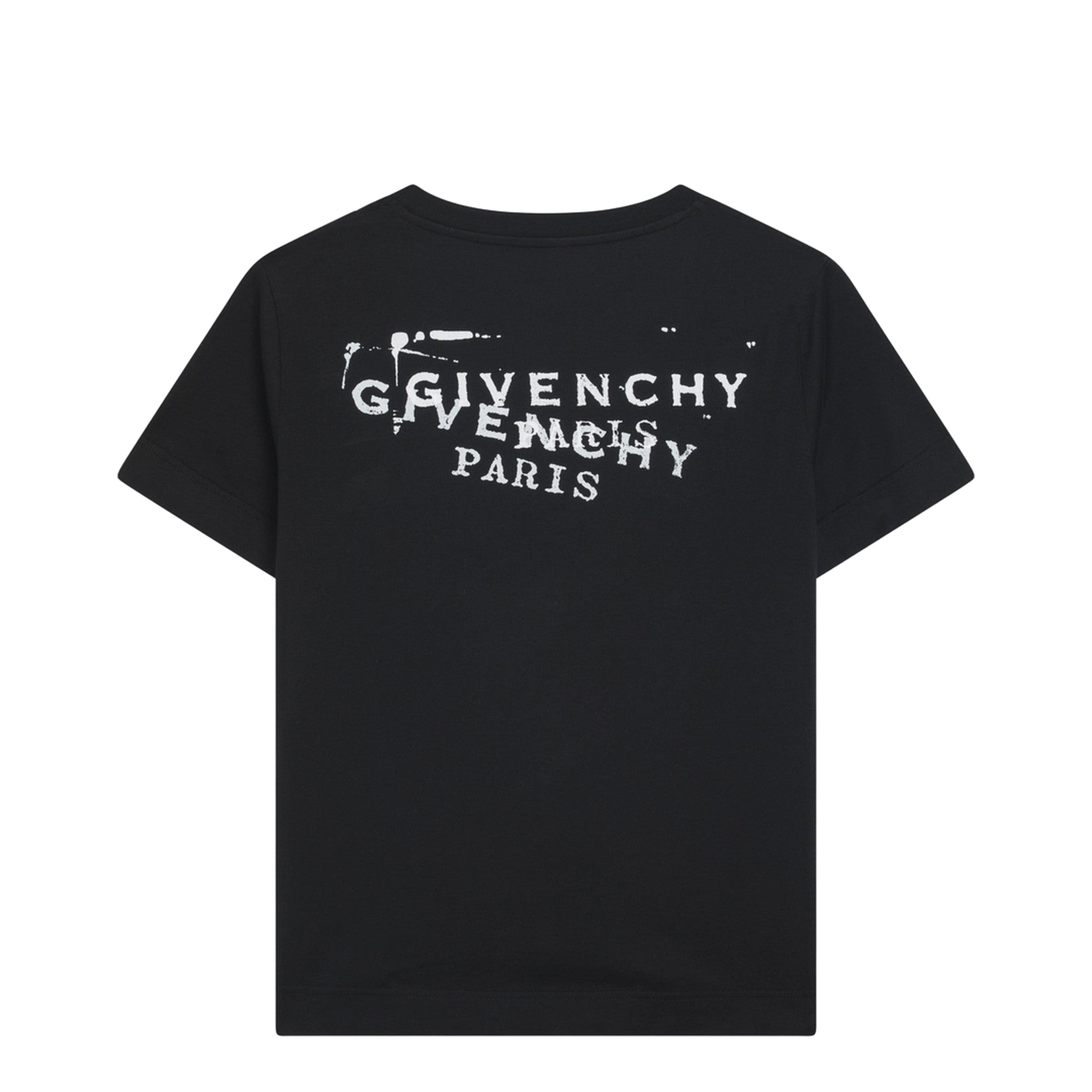 Black T-shirt with Stamp Print - Image 2