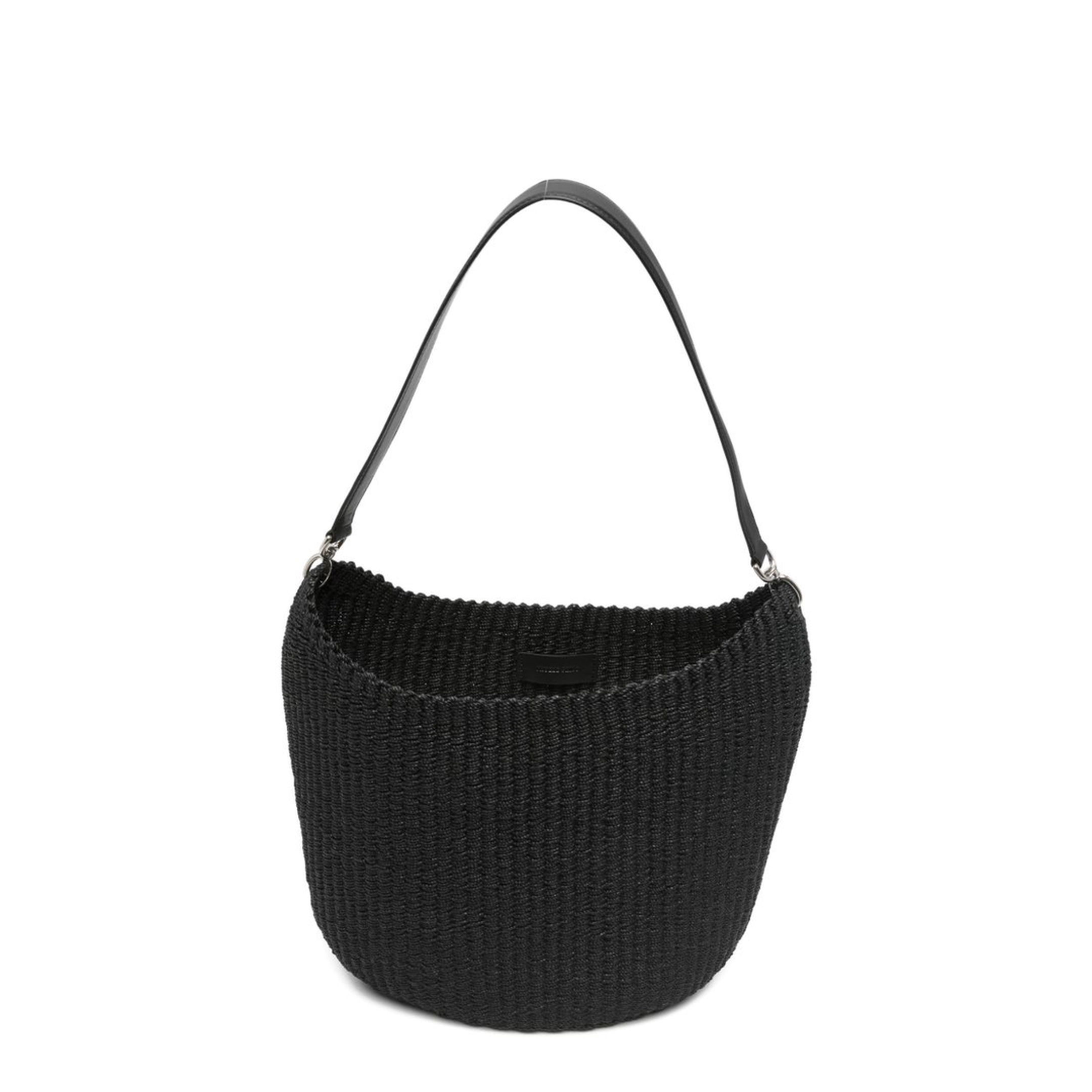 Slope Sling Small Viscose Shoulder Bag - Black - Image 1
