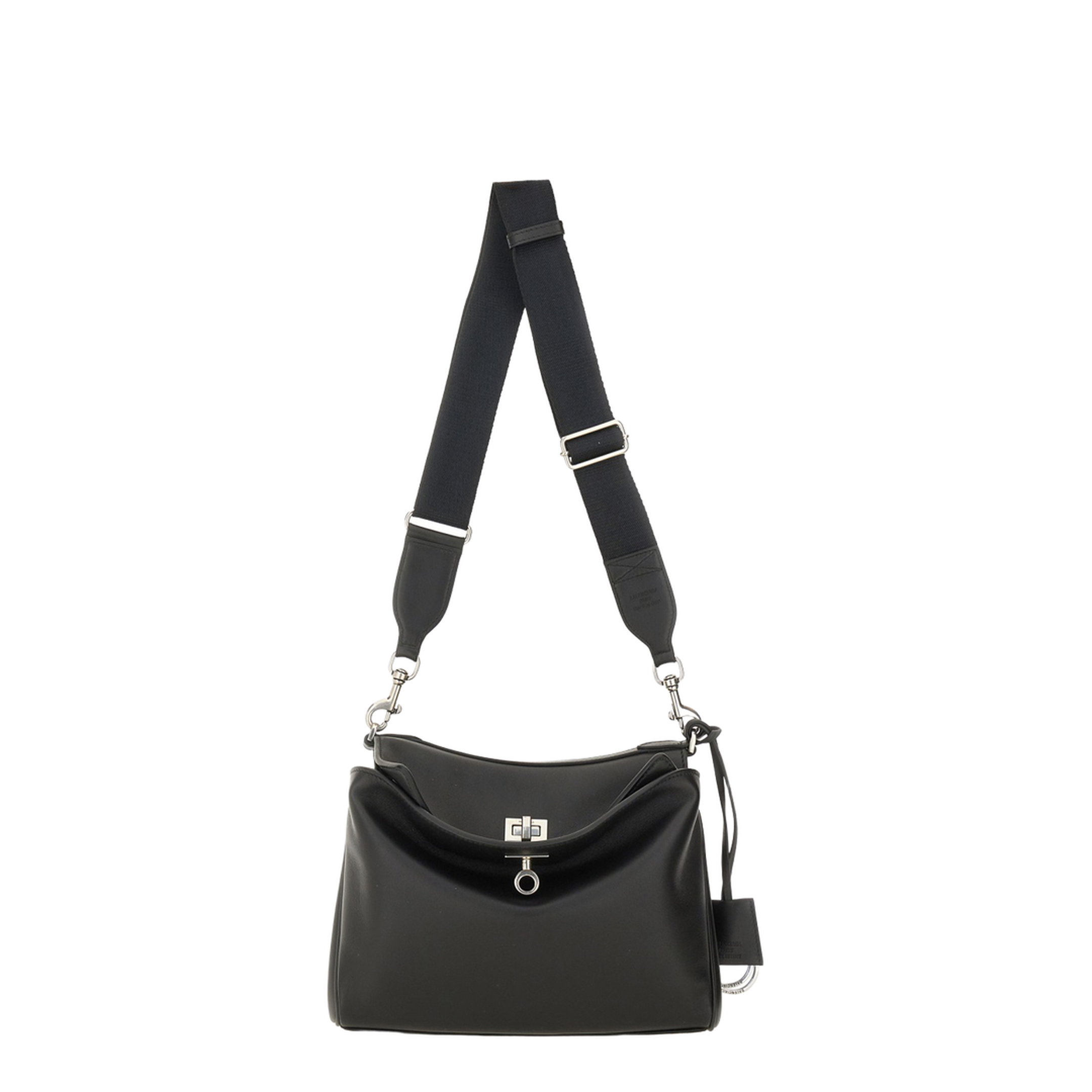 Rodeo Small Calfskin Messenger Bag - Black - Image 1